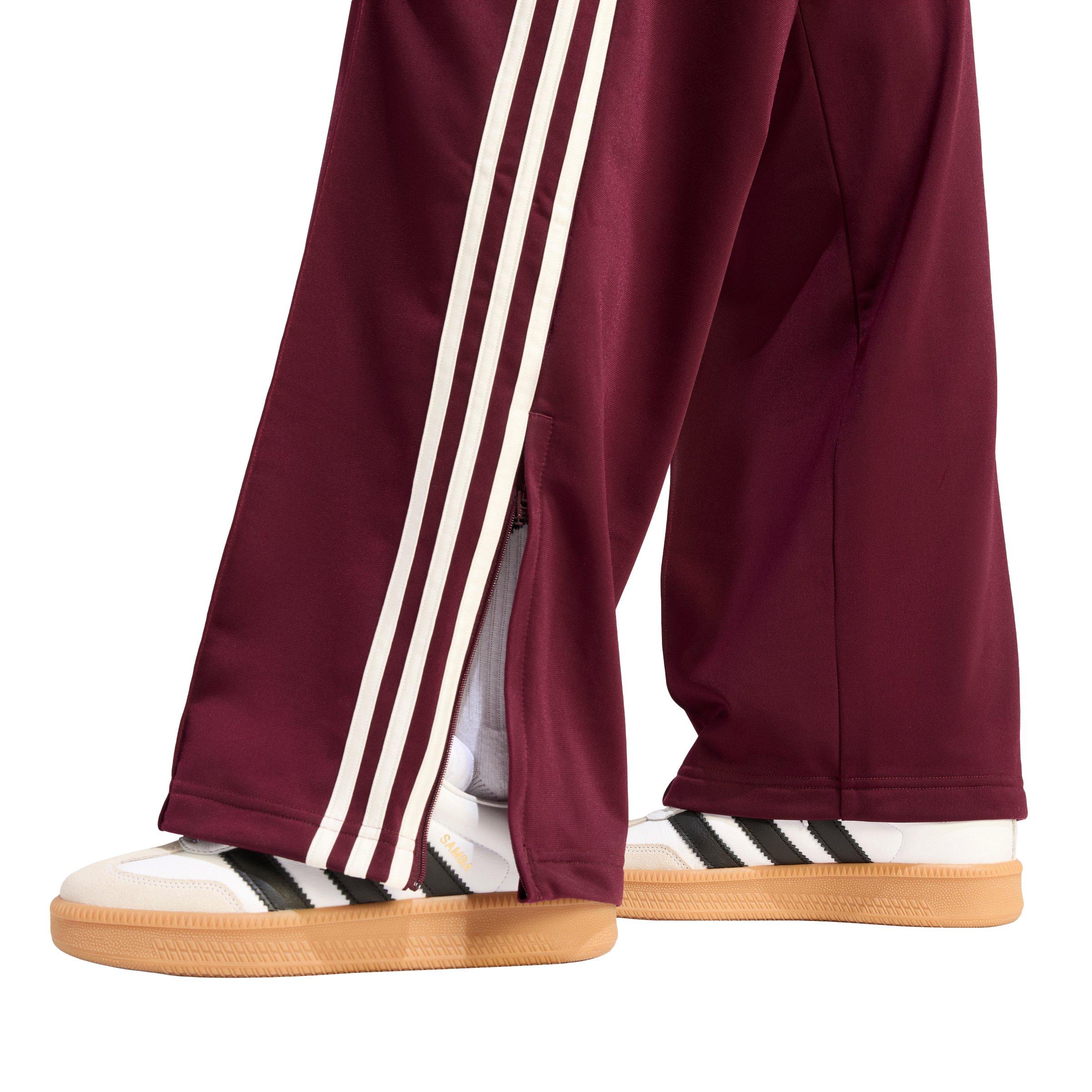 adidas Originals Women's Firebird Loose Fit Track Pants - Maroon - MAROON Thumbnail View 4