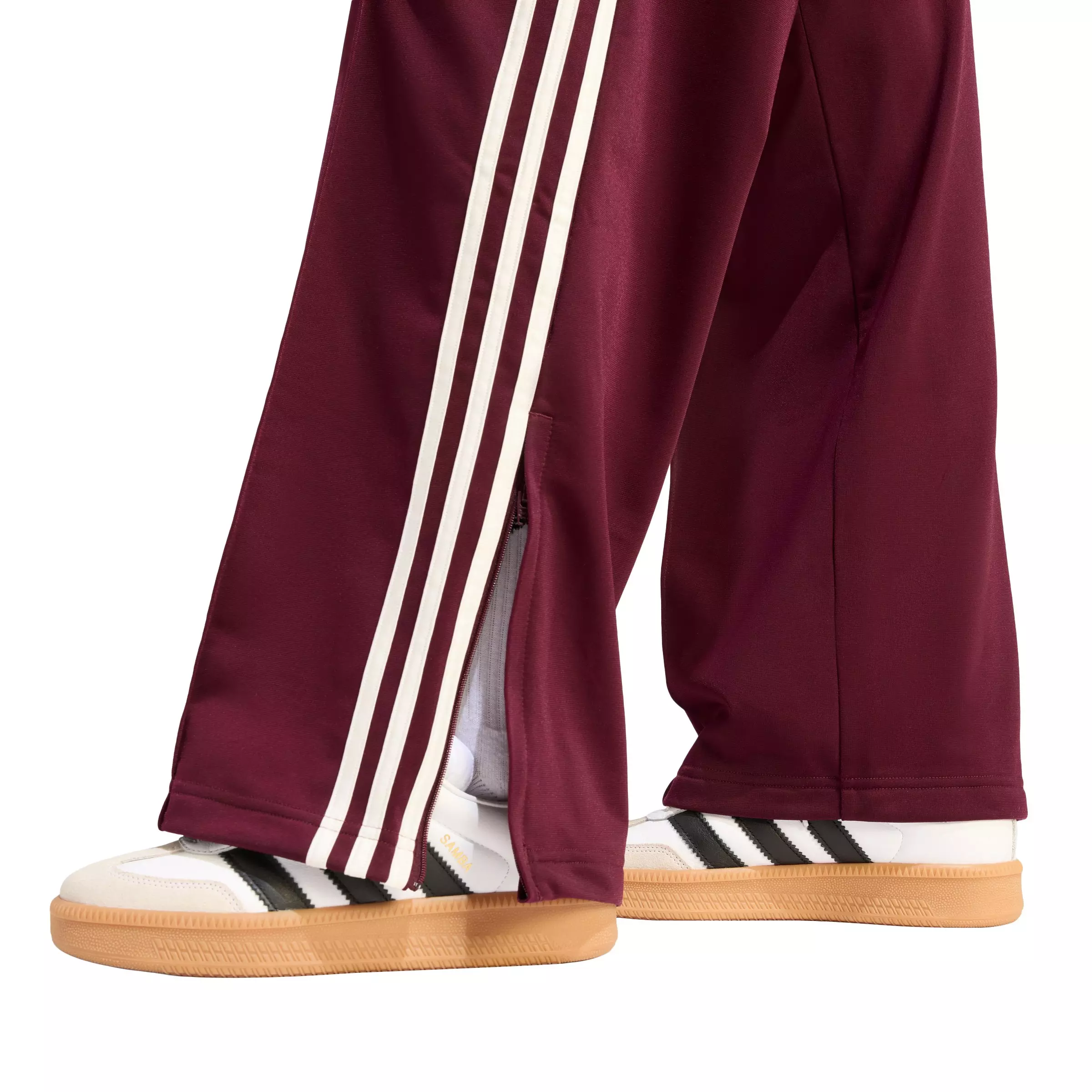 adidas Originals Women's Firebird Loose Fit Track Pants - Maroon - MAROON