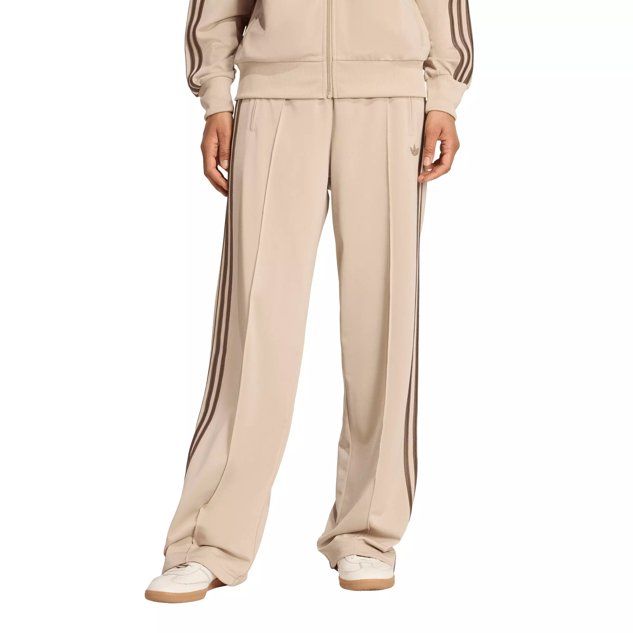 adidas Originals Women's Firebird Loose Fit Track Pants - Khaki - KHAKI