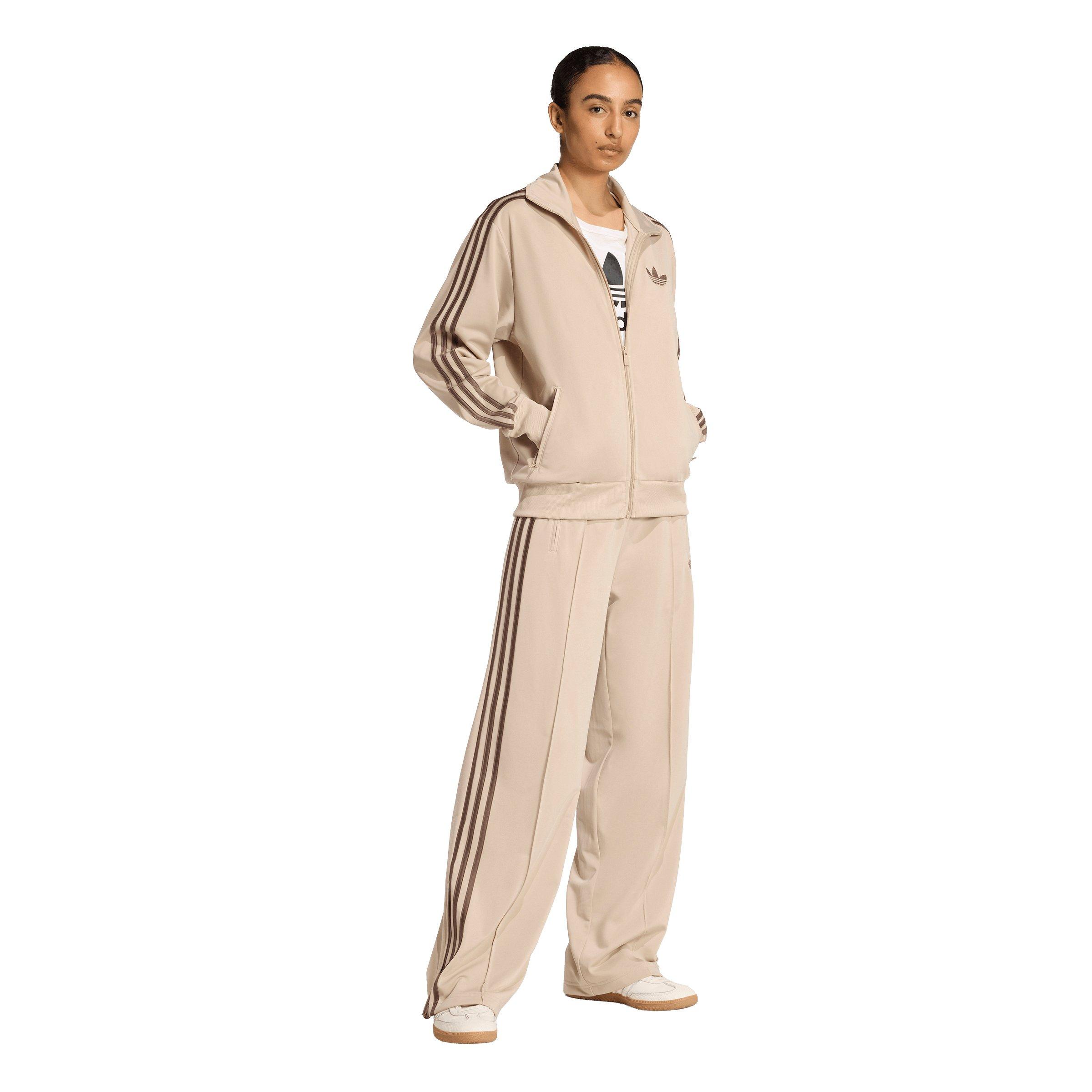 adidas Originals Women's Firebird Loose Fit Track Pants - Khaki - KHAKI Thumbnail View 5