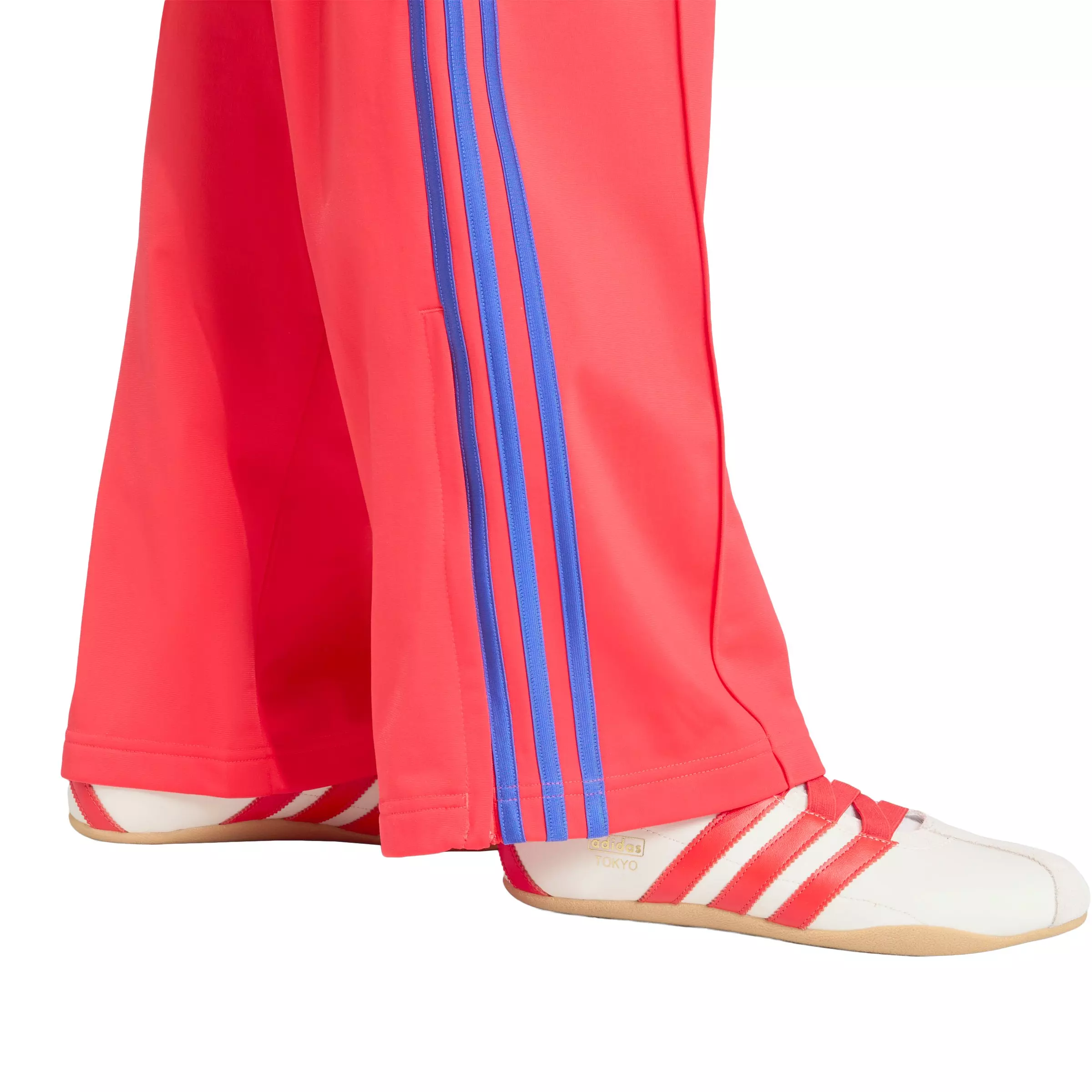 adidas Originals Women's Firebird Loose Fit Track Pants - Red - RED