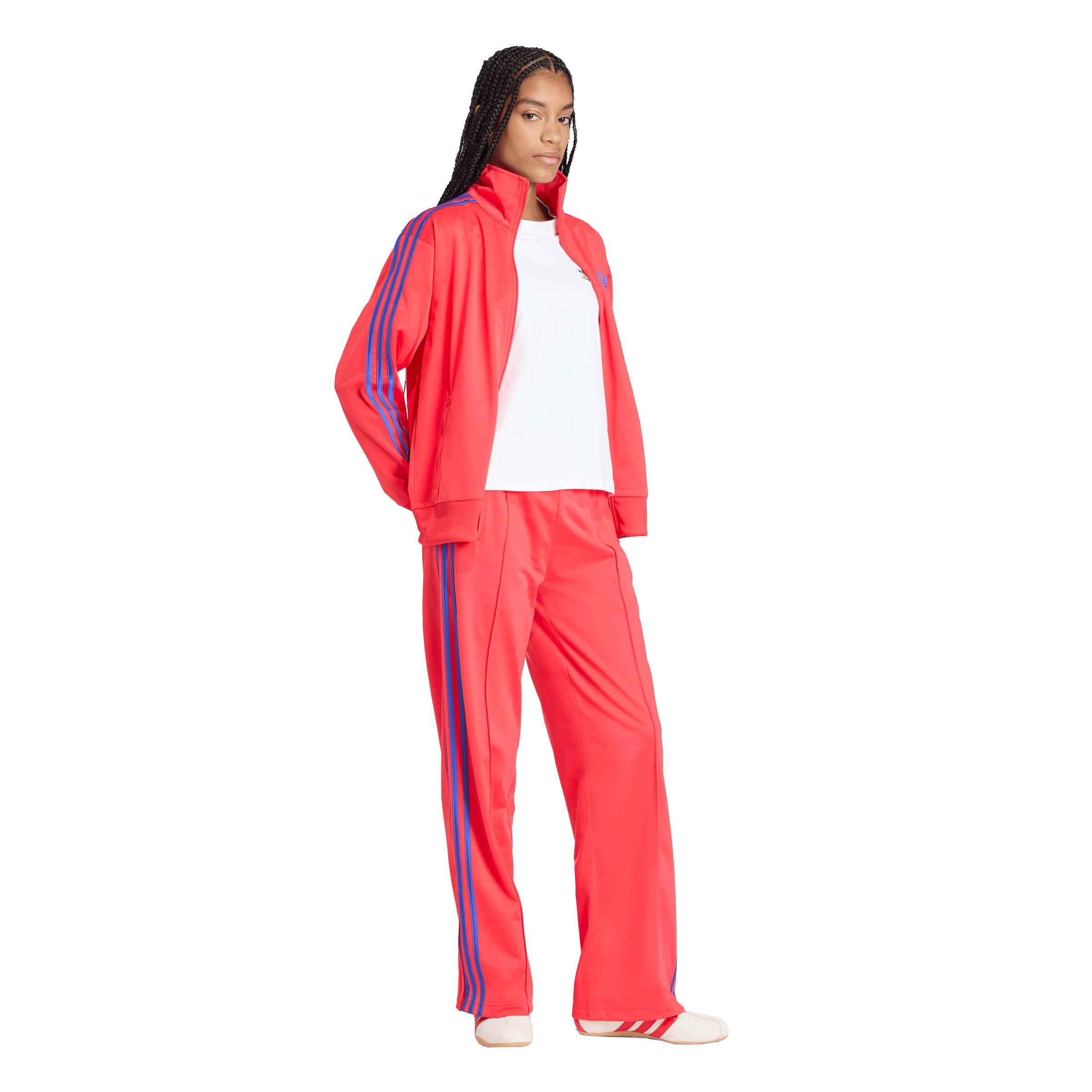 adidas Originals Women's Firebird Loose Fit Track Pants - Red - RED Thumbnail View 5