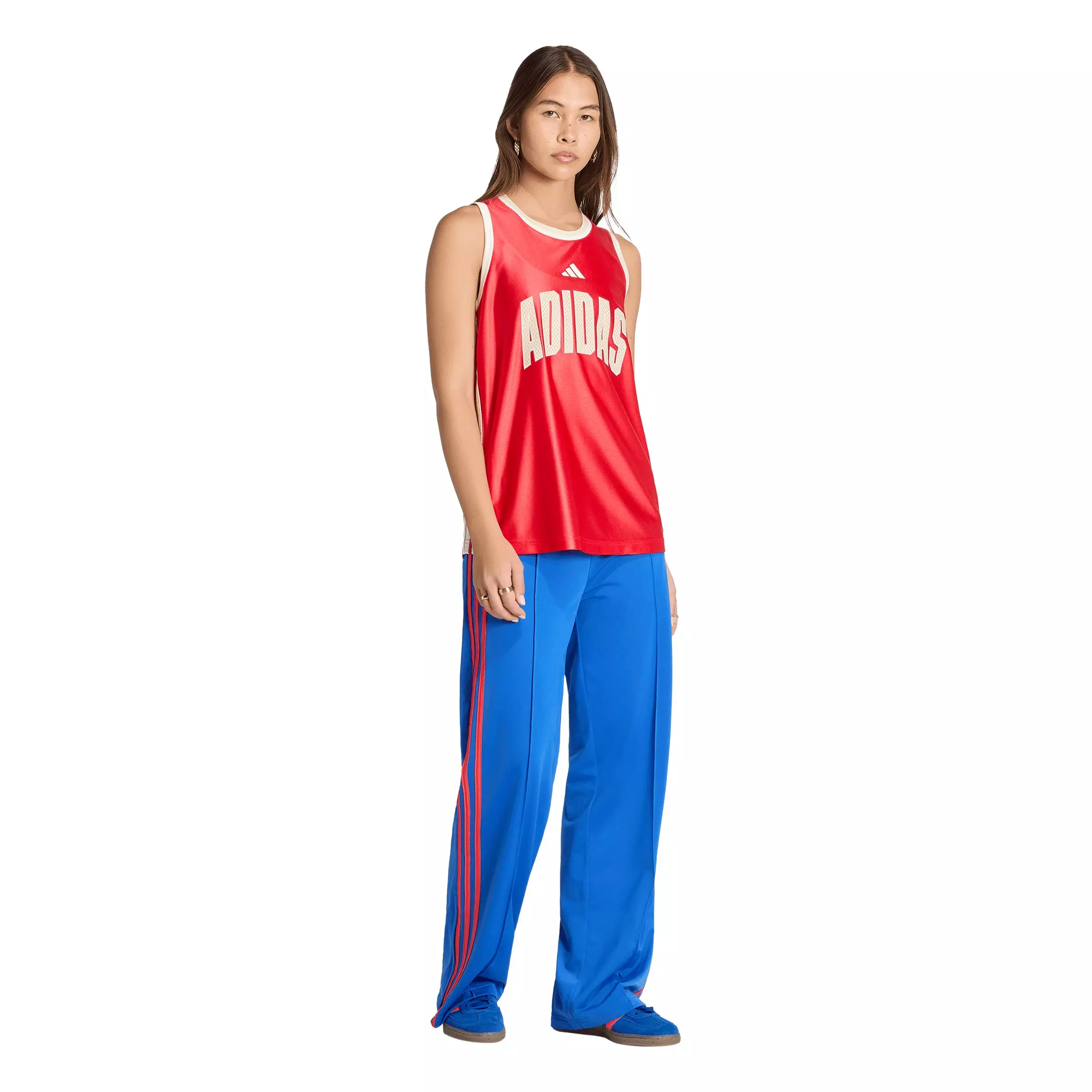 adidas Originals Women's Firebird Loose Fit Track Pants - Blue - BLUE