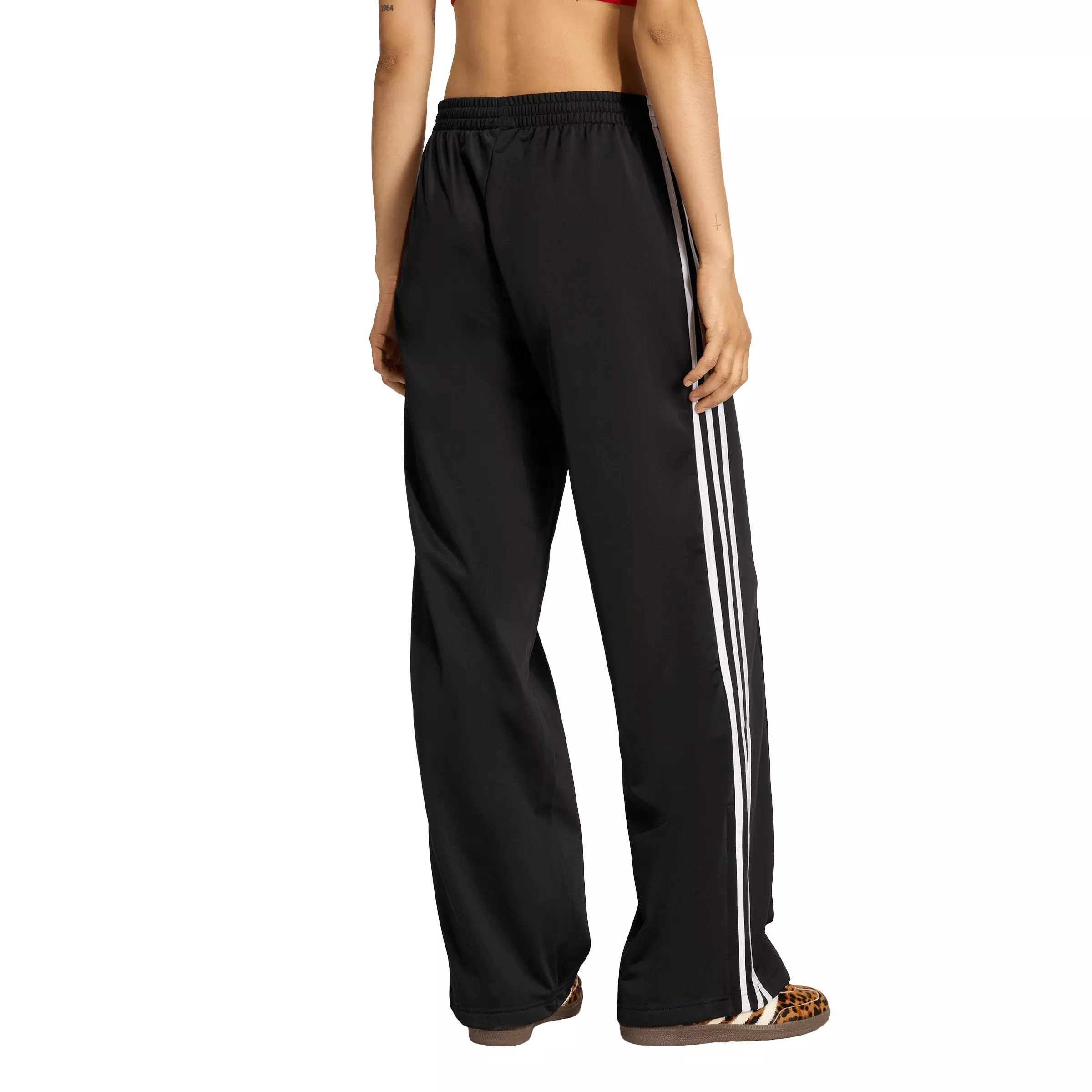 adidas Originals Women's Firebird Loose Fit Track Pants - Black - BLACK