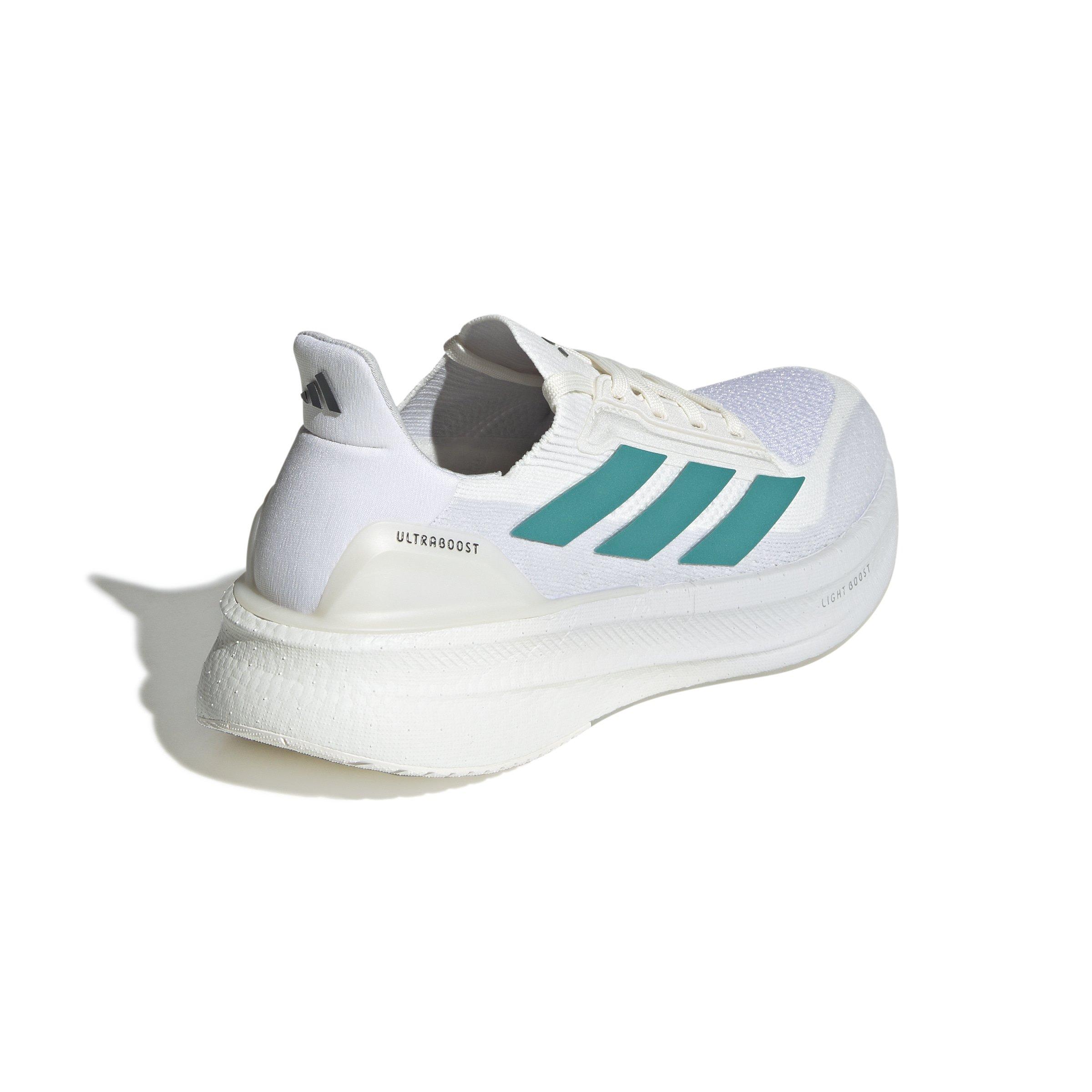 adidas Ultraboost 5x "Core White/Pure Teal/Grey Six" Women's Running Shoe - WHITE/TEAL/GREY Thumbnail View 4