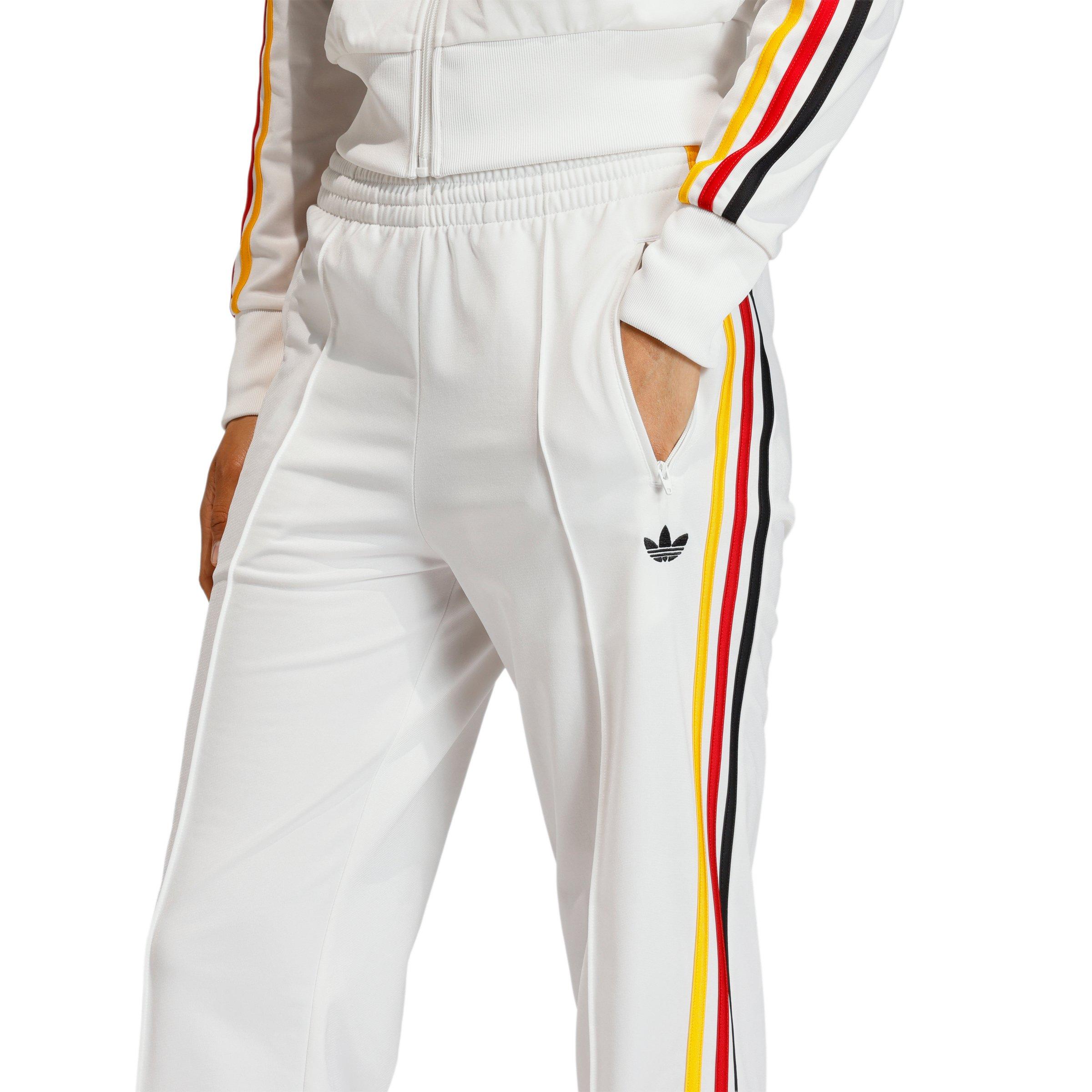 adidas Originals Women's Firebird Classic Track Pants - White - WHITE Thumbnail View 4