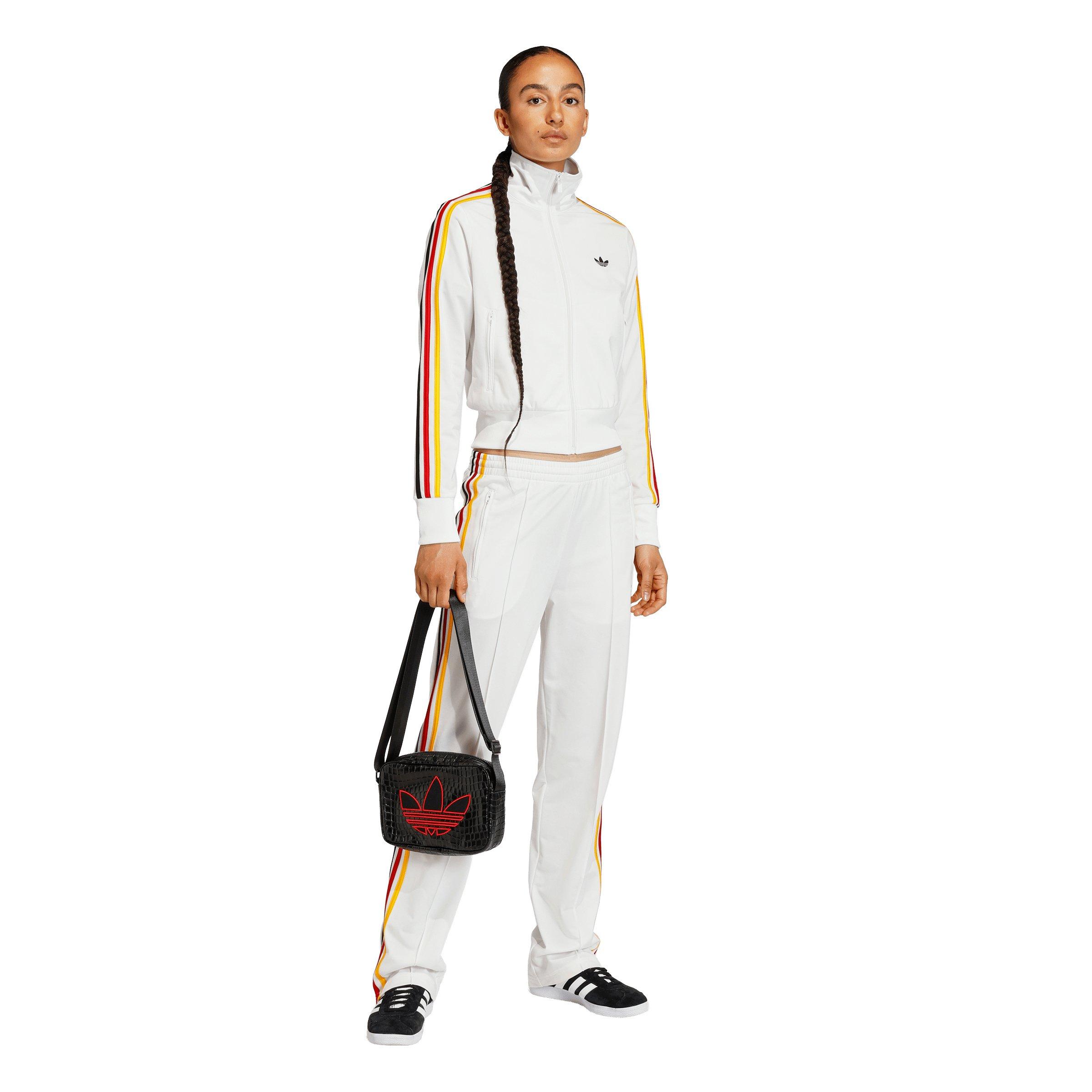 adidas Originals Women's Firebird Classic Track Pants - White - WHITE Thumbnail View 5