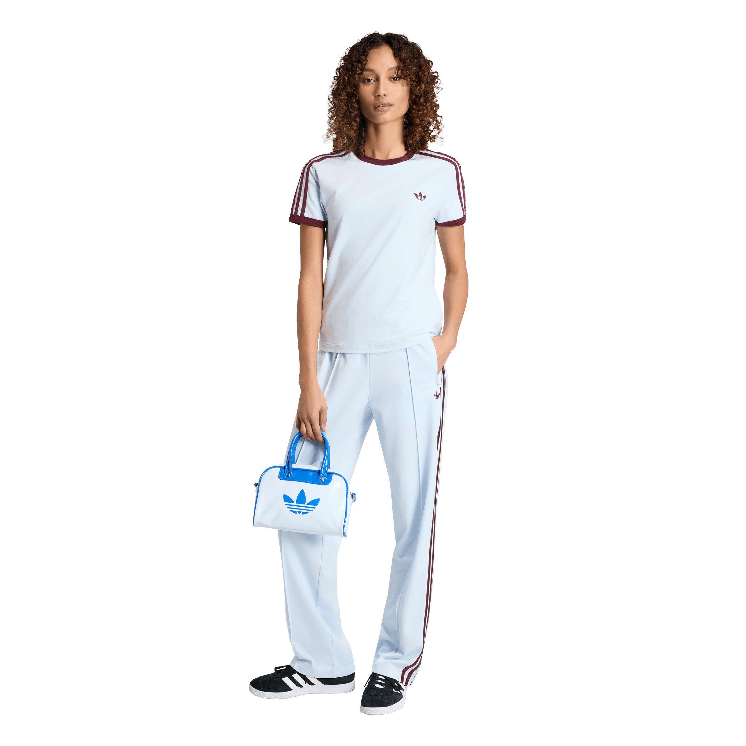 adidas Originals Women's Firebird Classic Track Pants - Light Blue - LIGHT BLUE Thumbnail View 5