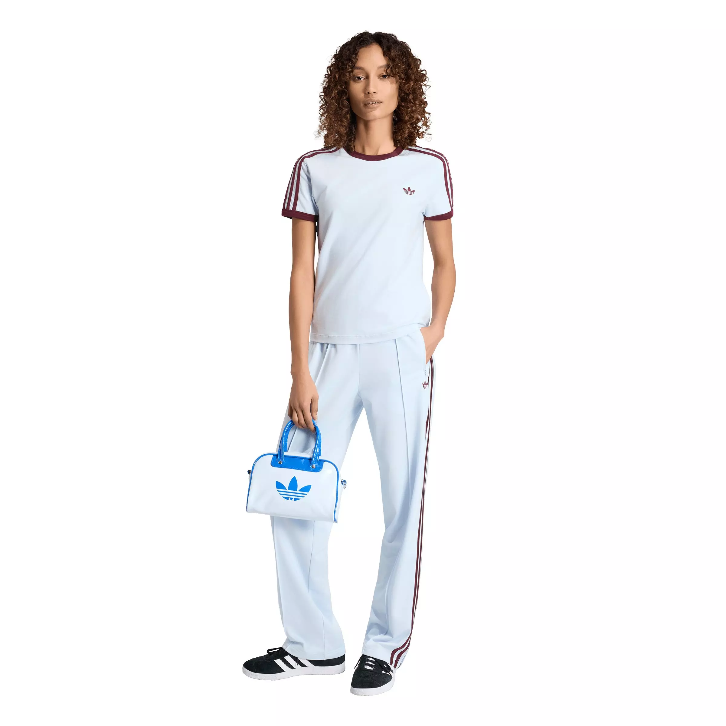 adidas Originals Women's Firebird Classic Track Pants - Light Blue - LIGHT BLUE