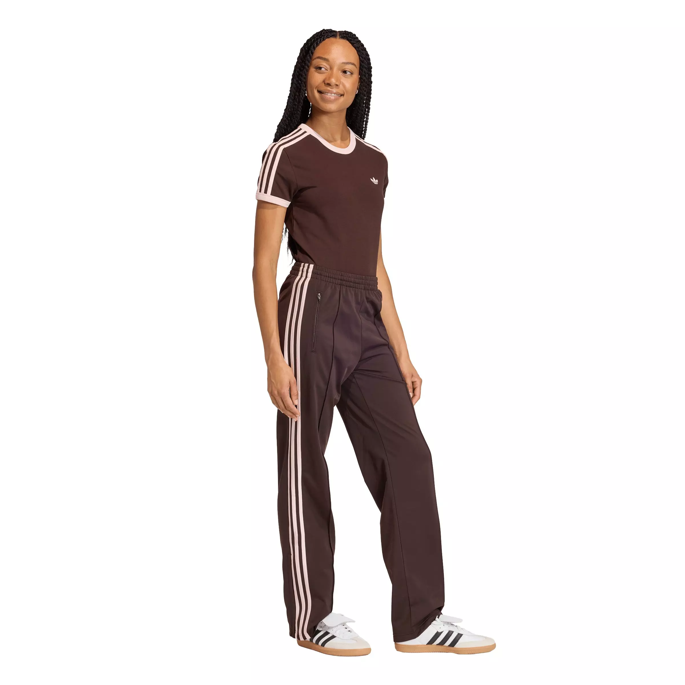 adidas Originals Women's Firebird Classic Track Pants - Brown - BROWN