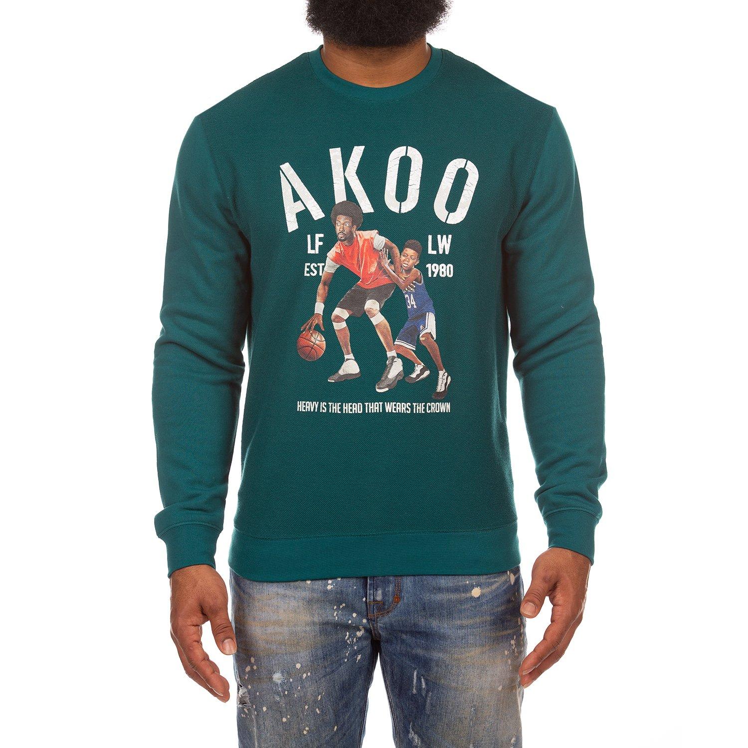 AKOO Men s Crown Crewneck Sweatshirt Hibbett City Gear