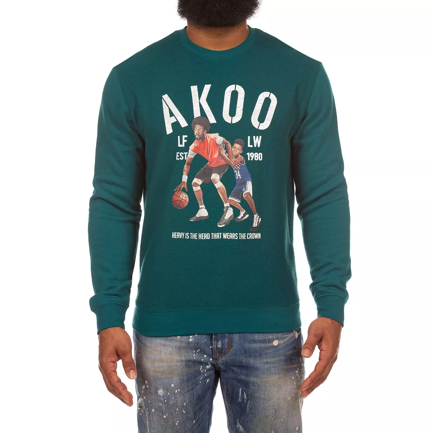 AKOO Men's Crown Crewneck Sweatshirt - STORM