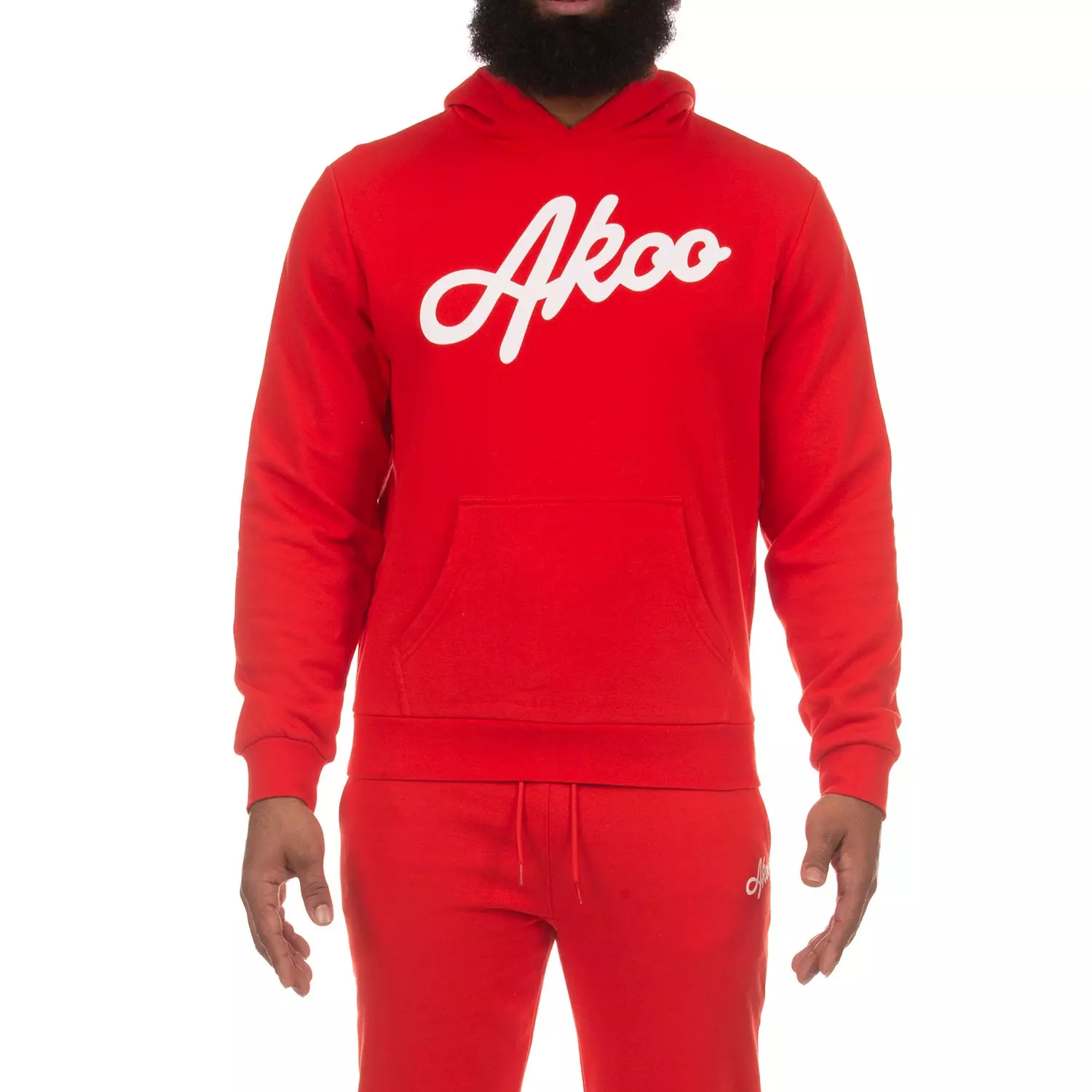AKOO Men's AKOO Script Hoodie - RED