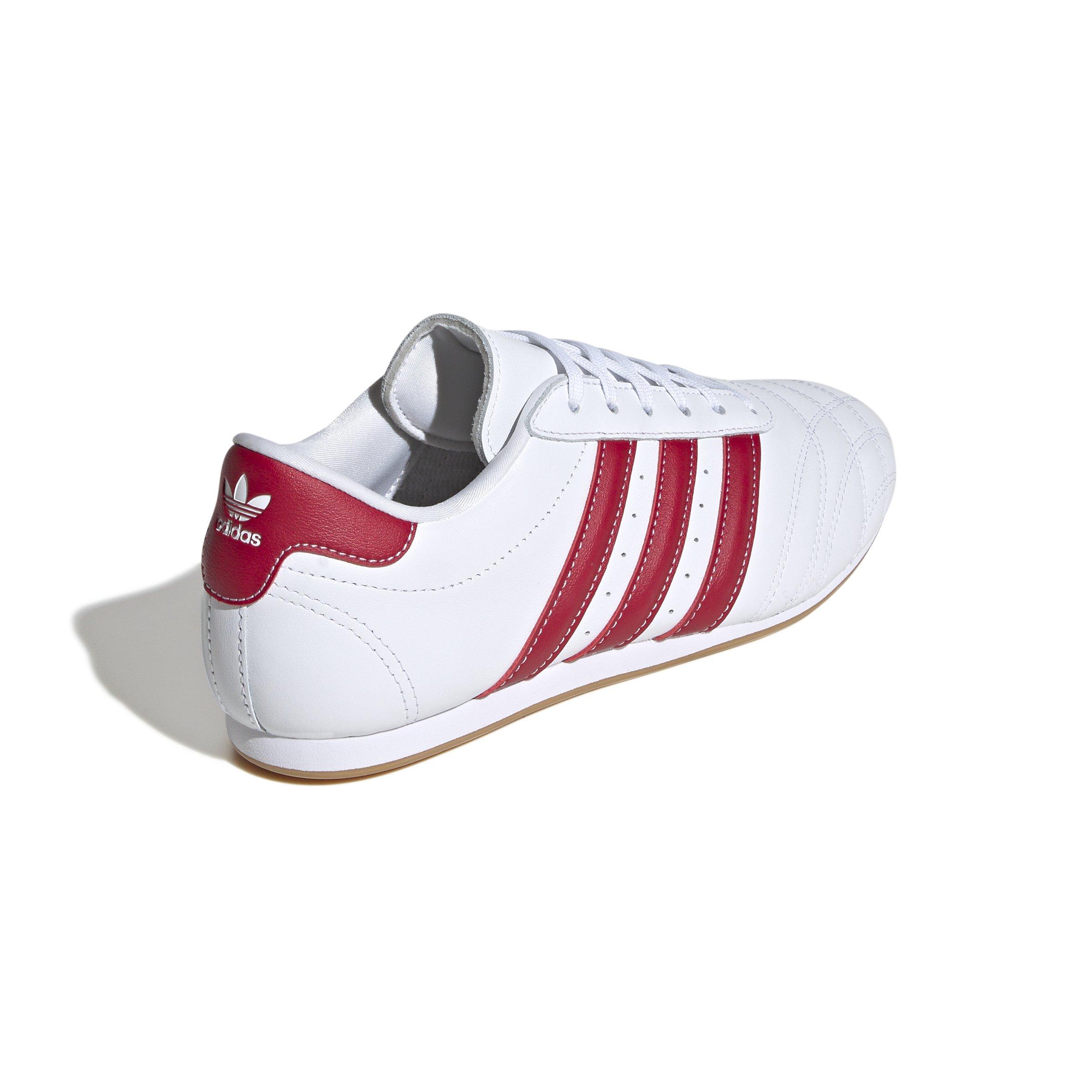 adidas Originals Taekwondo Lace "Ftwr White/Team Victory Red/Gum 3" Women's Shoe - WHITE/RED/GUM Thumbnail View 4