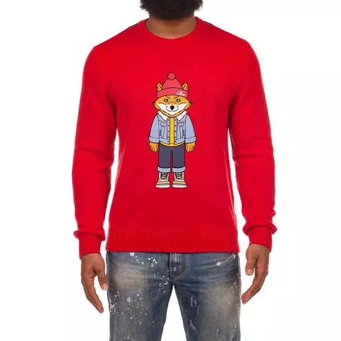 AKOO Men's Slick Bundled Sweater - RED