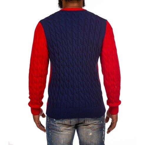 AKOO Men's Slick Bundled Sweater - RED Thumbnail View 2
