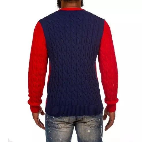 AKOO Men's Slick Bundled Sweater - RED