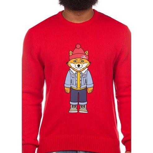 AKOO Men's Slick Bundled Sweater - RED Thumbnail View 3