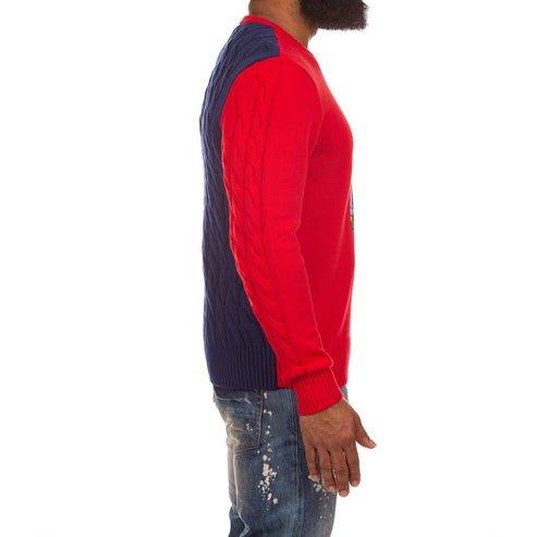AKOO Men's Slick Bundled Sweater - RED Thumbnail View 4