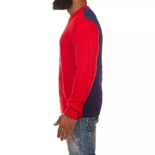 AKOO Men's Slick Bundled Sweater - RED