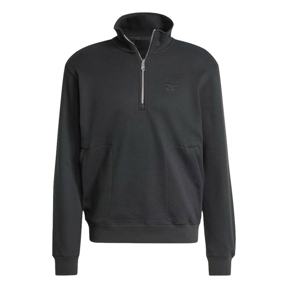 adidas Originals Men's Trefoil Essentials Waffle 1/2 Zip