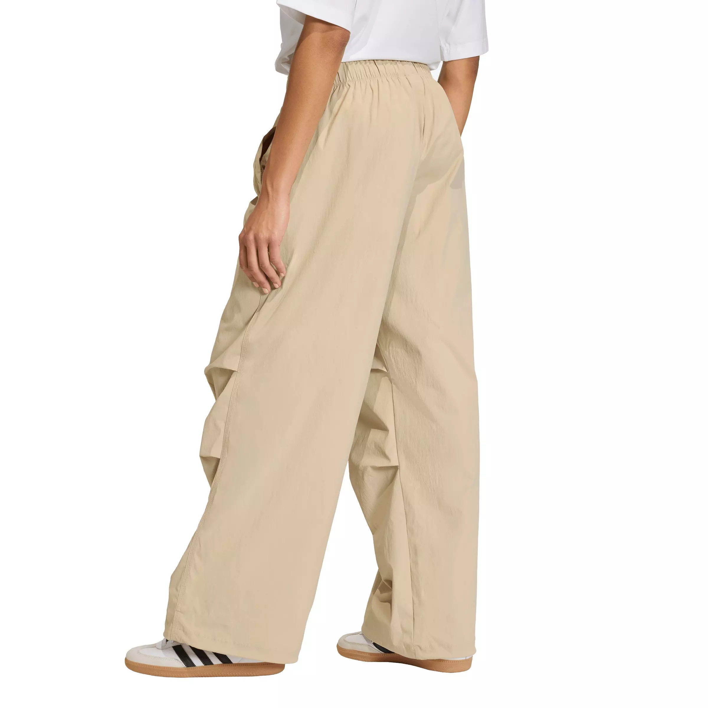 adidas Originals Women's Essentials Ripstop Parachute Pants - Khaki - KHAKI