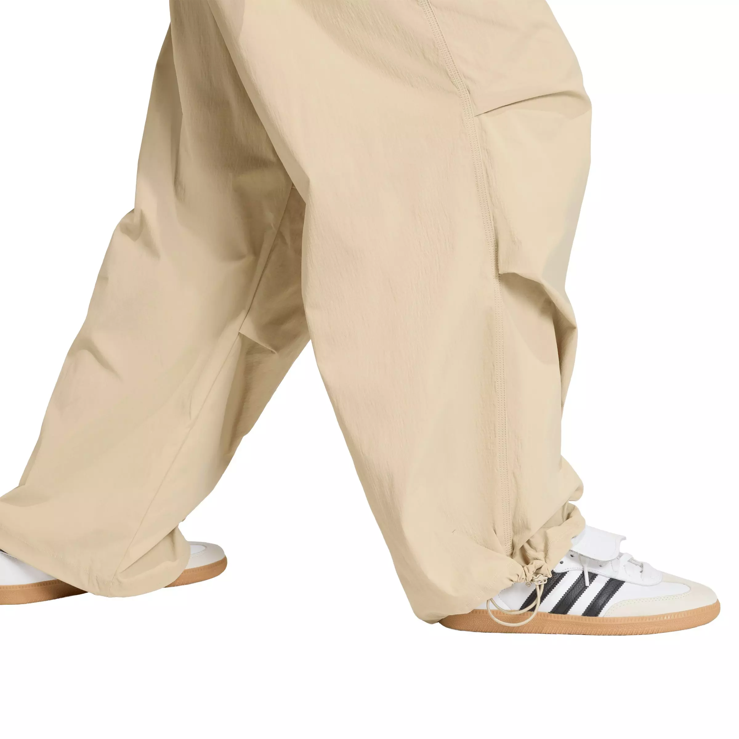 adidas Originals Women's Essentials Ripstop Parachute Pants - Khaki - KHAKI