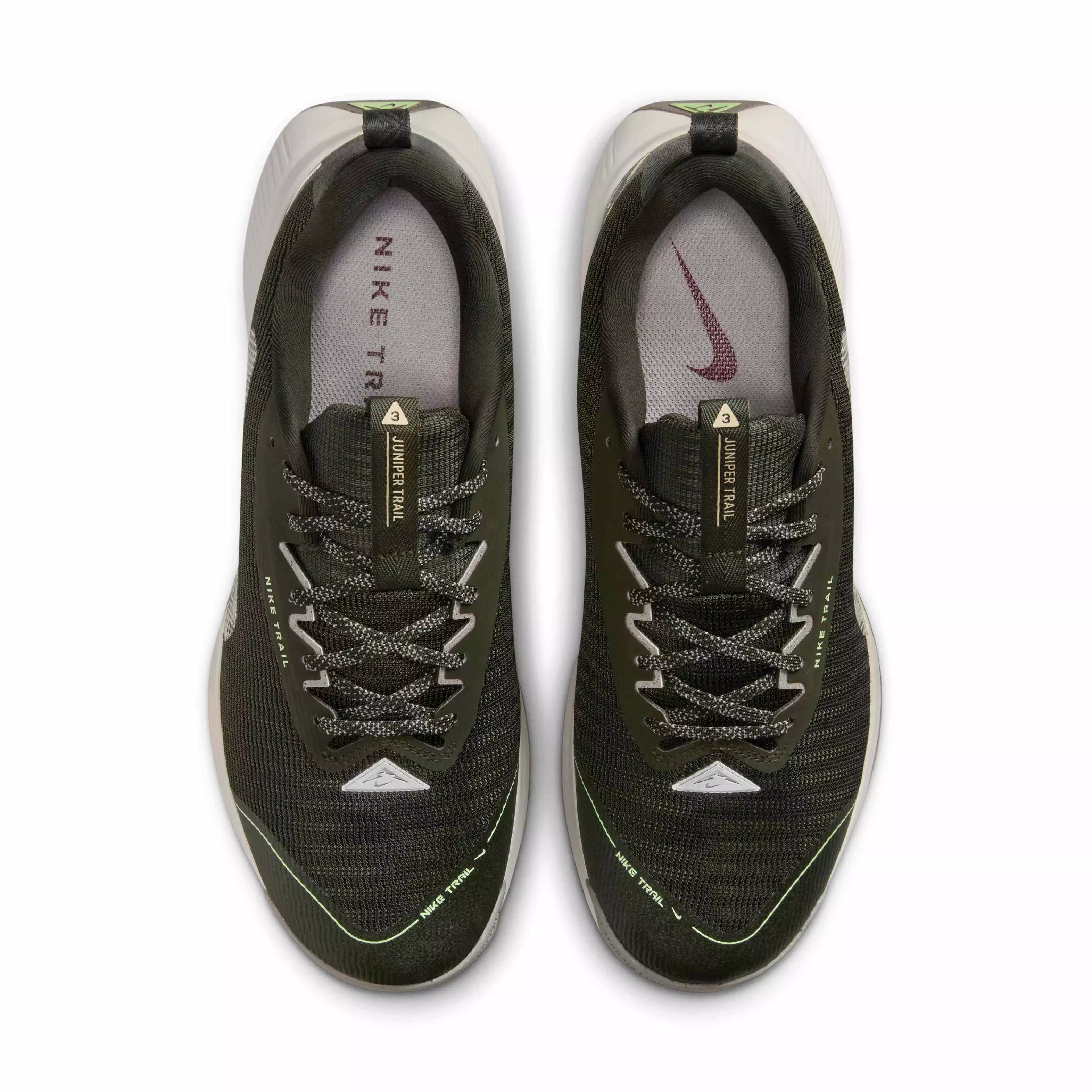 Nike Juniper Trail 3 "Sequoia/College Grey/White Onyx/Summit White" Men's Trail Running Shoe - SEQUOIA/GREY/WHITE/WHITE