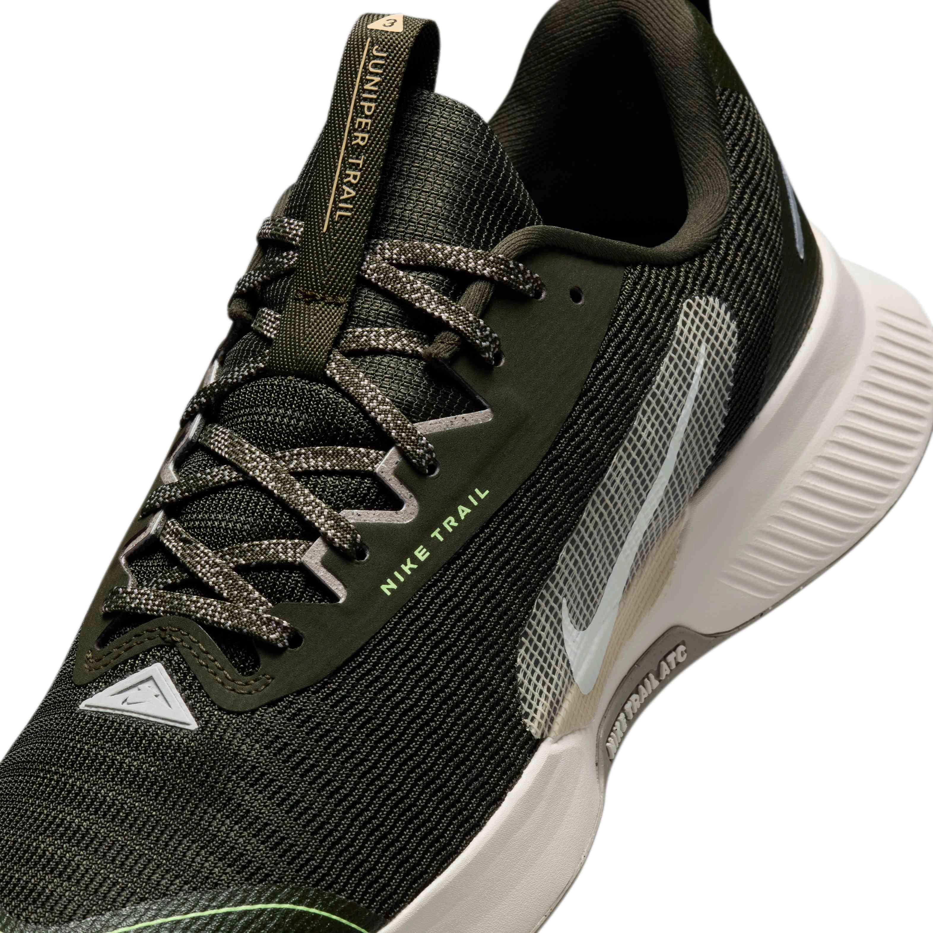 Nike Juniper Trail 3 "Sequoia/College Grey/White Onyx/Summit White" Men's Trail Running Shoe - SEQUOIA/GREY/WHITE/WHITE Thumbnail View 7