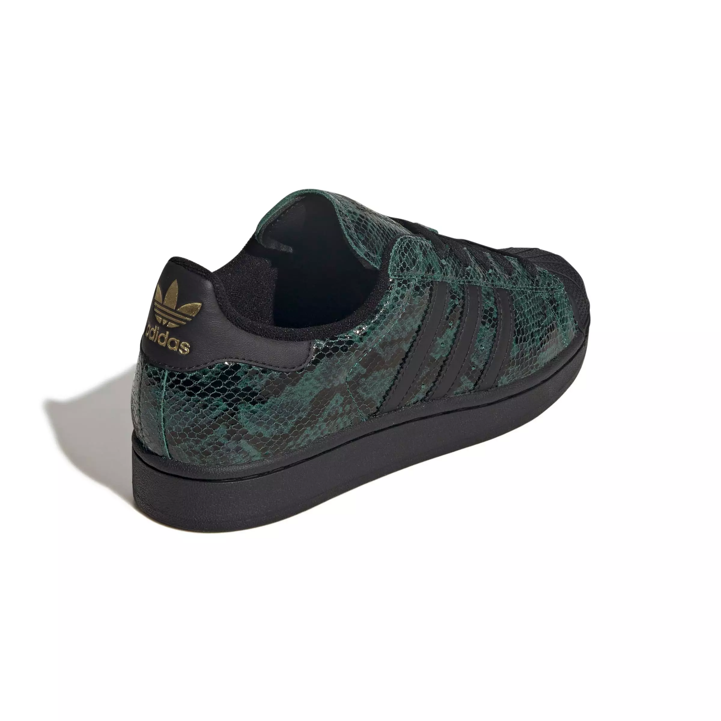 adidas Originals Superstar II "Snakeskin Print" Women's Shoe - GREEN/BLACK/GOLD