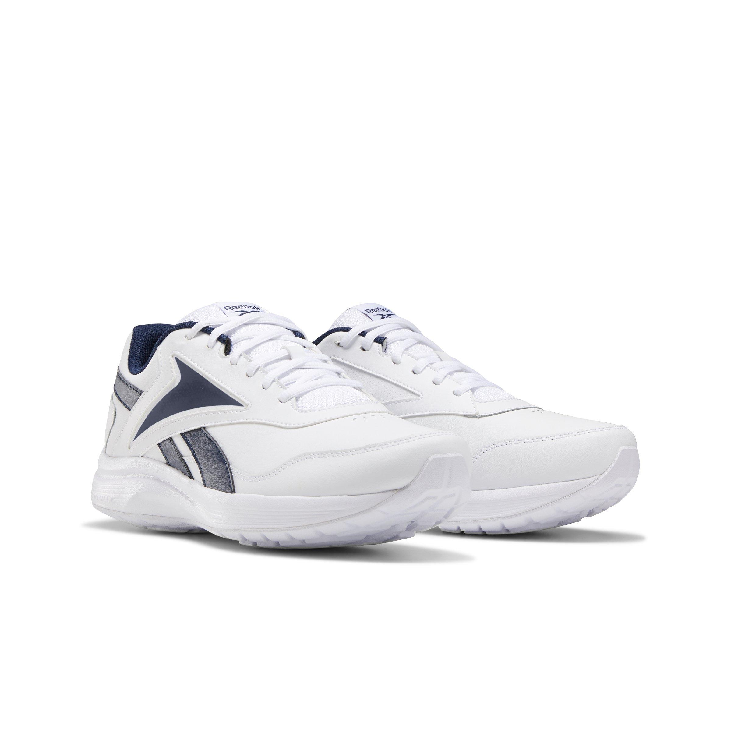 Reebok Walk Ultra 7 DMX MAX "Ftwr White/Collegiate Navy/Royal" Men's Shoe - WHITE/NAVY Thumbnail View 3