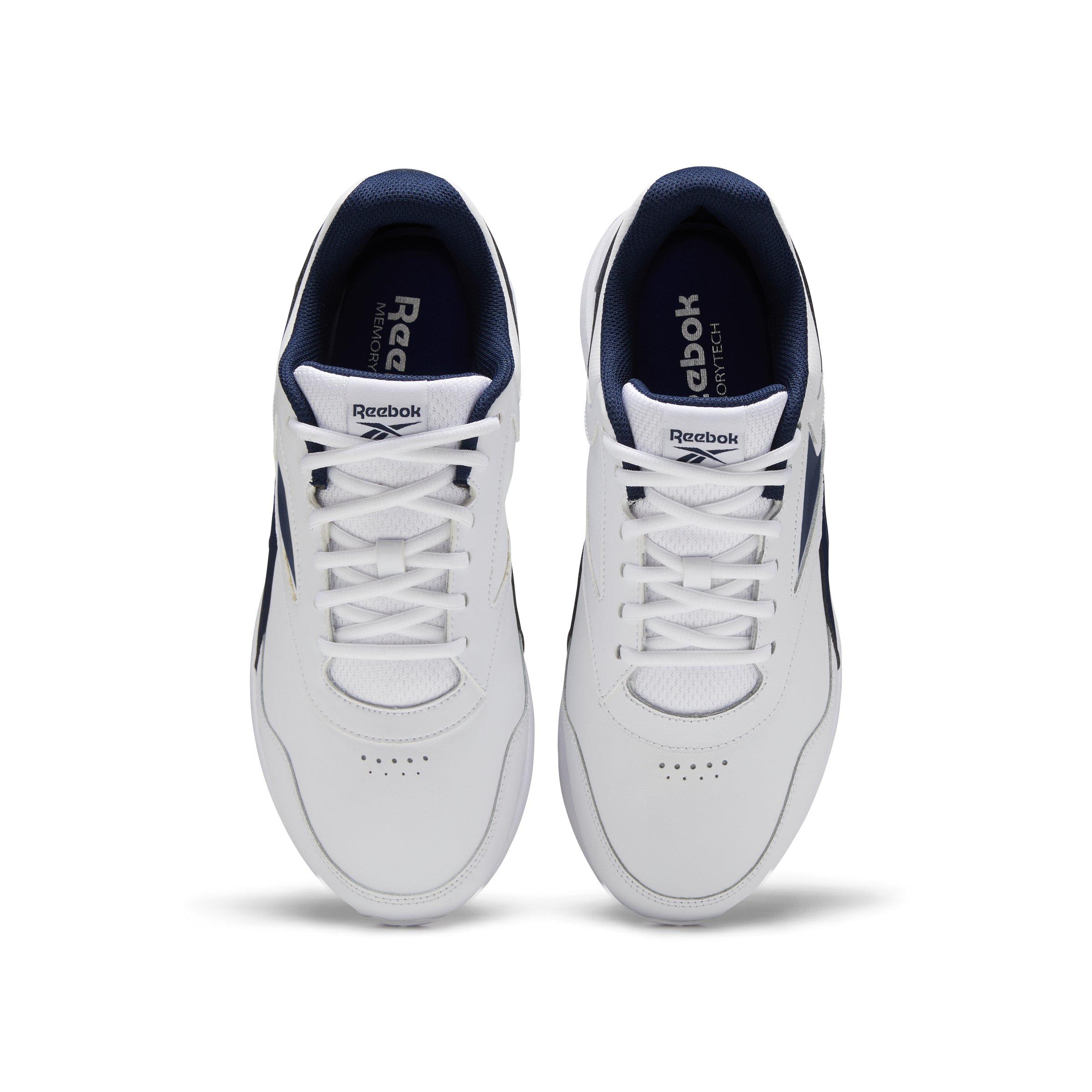 Reebok Walk Ultra 7 DMX MAX "Ftwr White/Collegiate Navy/Royal" Men's Shoe - WHITE/NAVY Thumbnail View 5