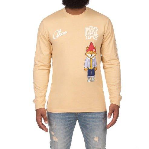 AKOO Men's Commander Long Sleeve Knit Tee - SAND Thumbnail View 1