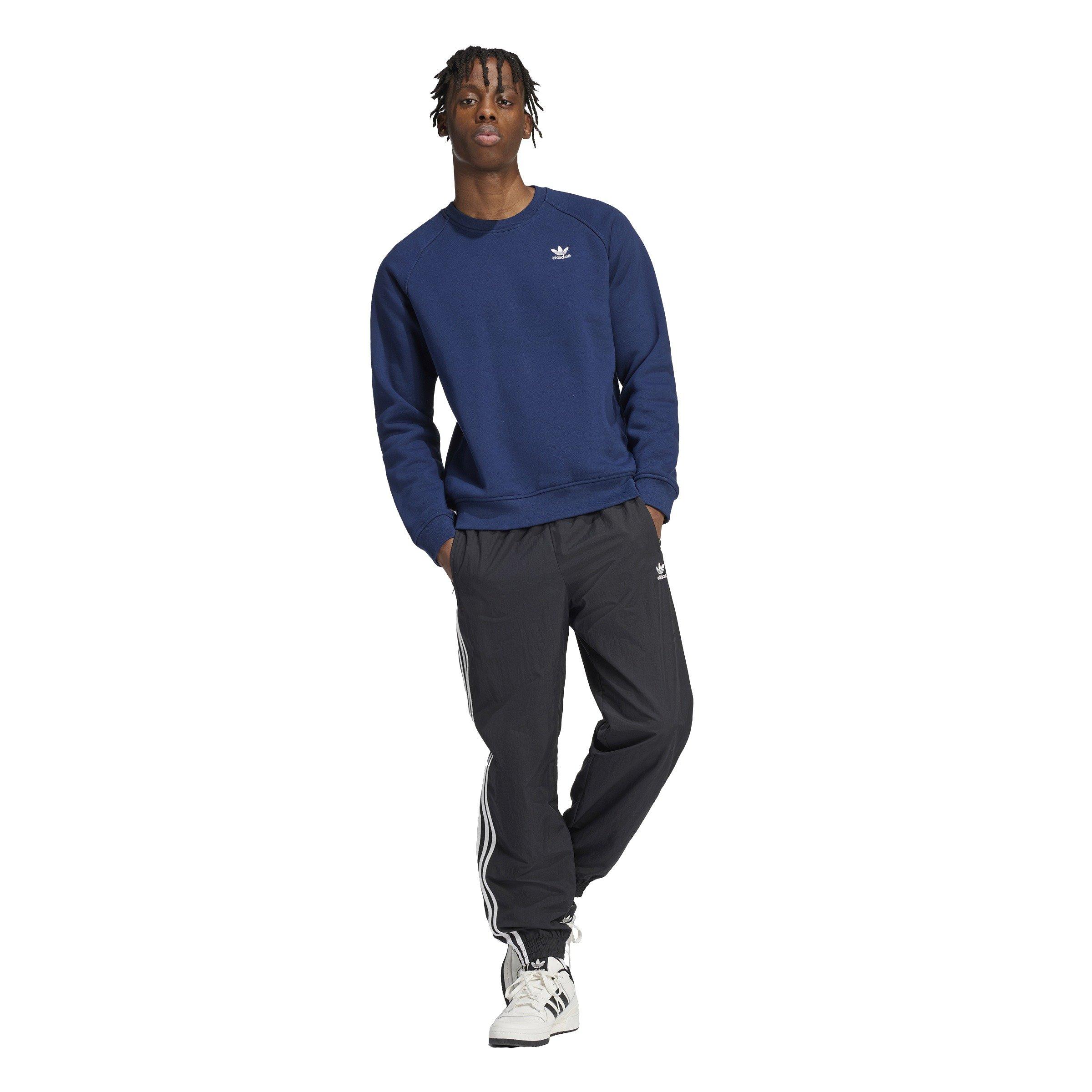 adidas Originals Men's Trefoil Essentials Lifestyle Crew Sweatshirt -Navy - NAVY Thumbnail View 5