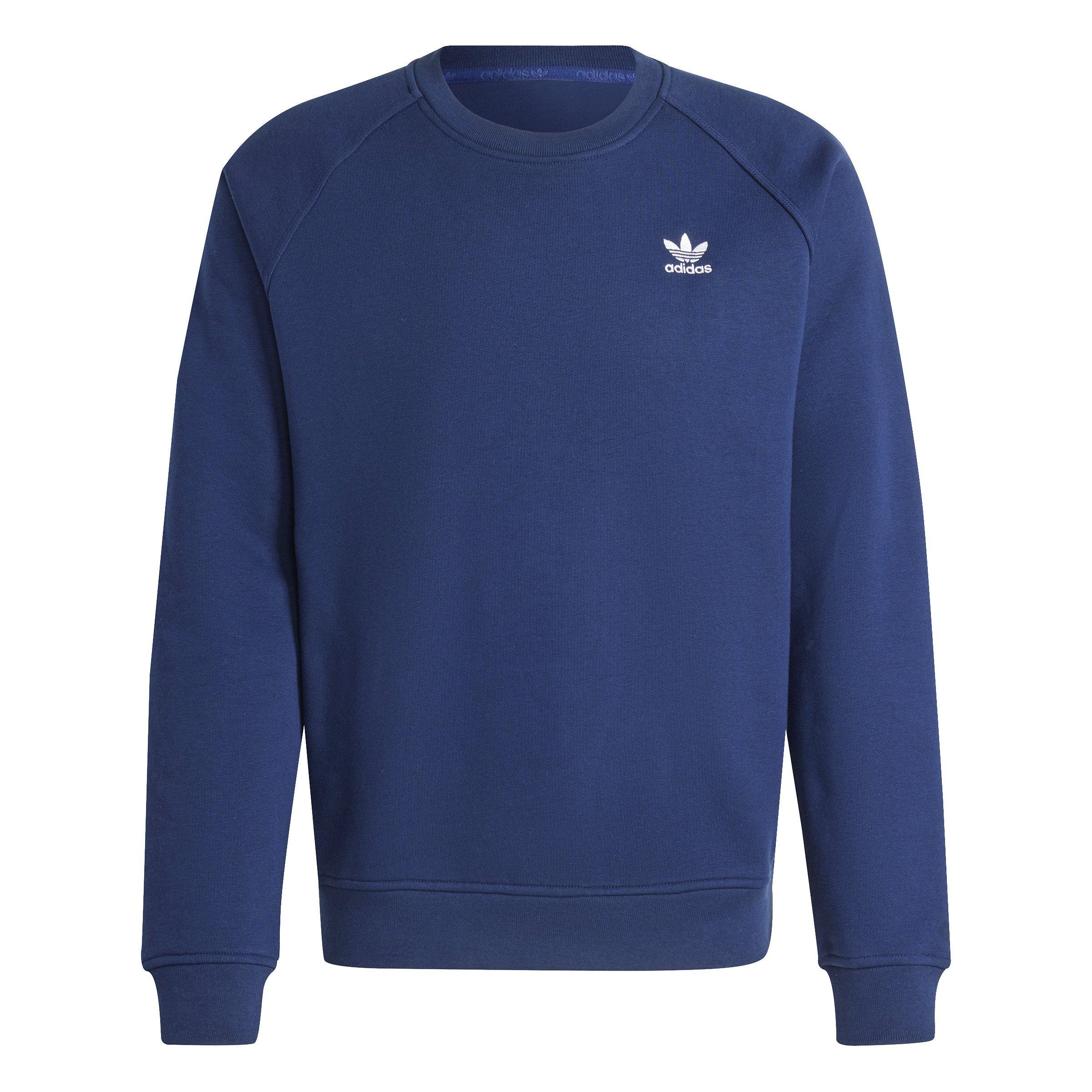 adidas Originals Men's Trefoil Essentials Lifestyle Crew Sweatshirt -Navy - NAVY Thumbnail View 6