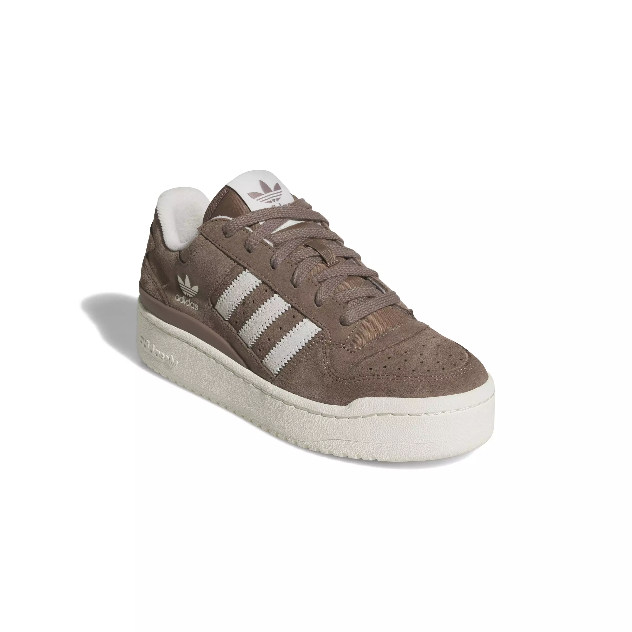 adidas Forum Bold Stripes "Trace Brown/Off White/Off White " Women's Shoe - BROWN/OFF WHITE/OFF WHITE