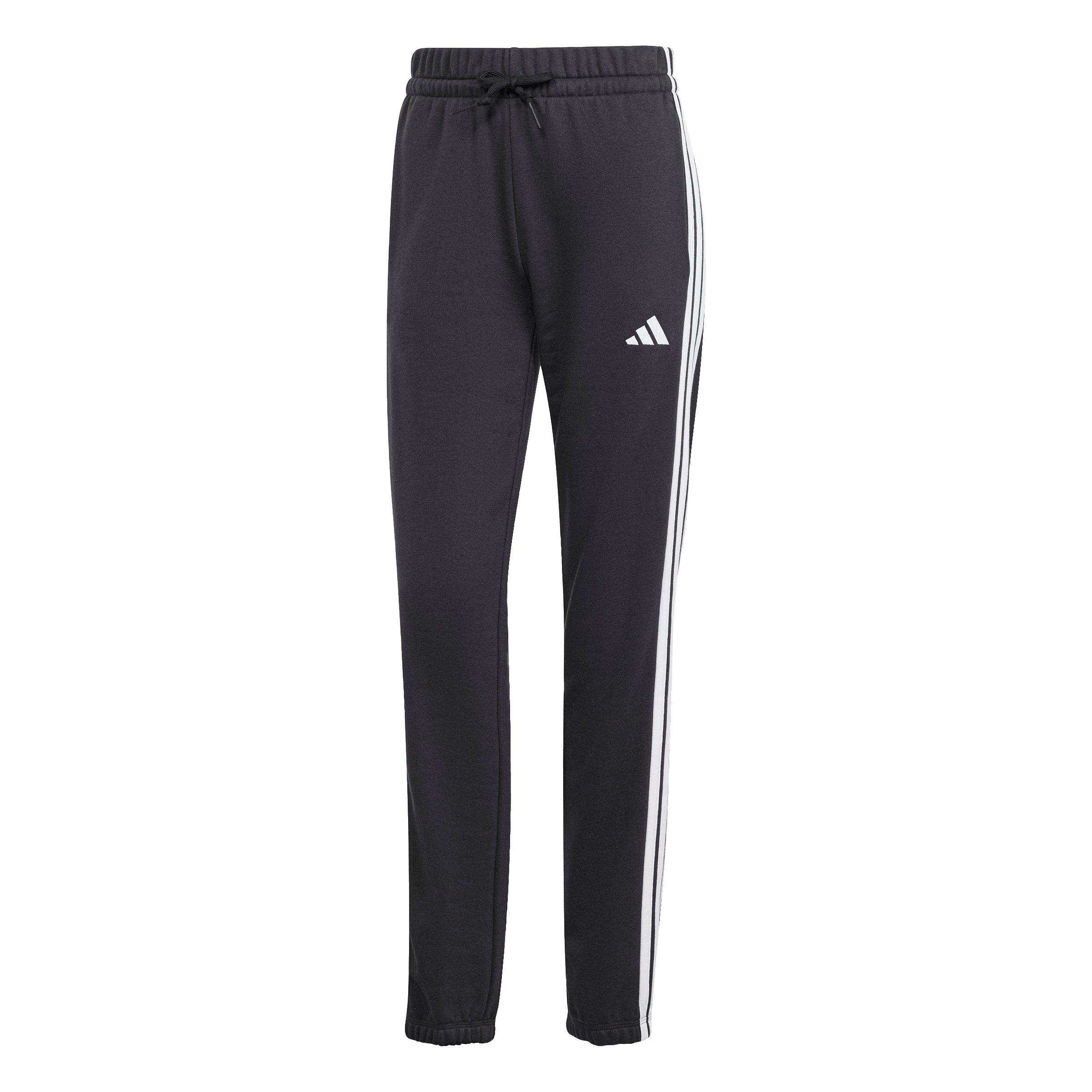 adidas Women's Essentials 3-Stripes French Terry Cuffed Joggers - Black - BLACK Thumbnail View 6