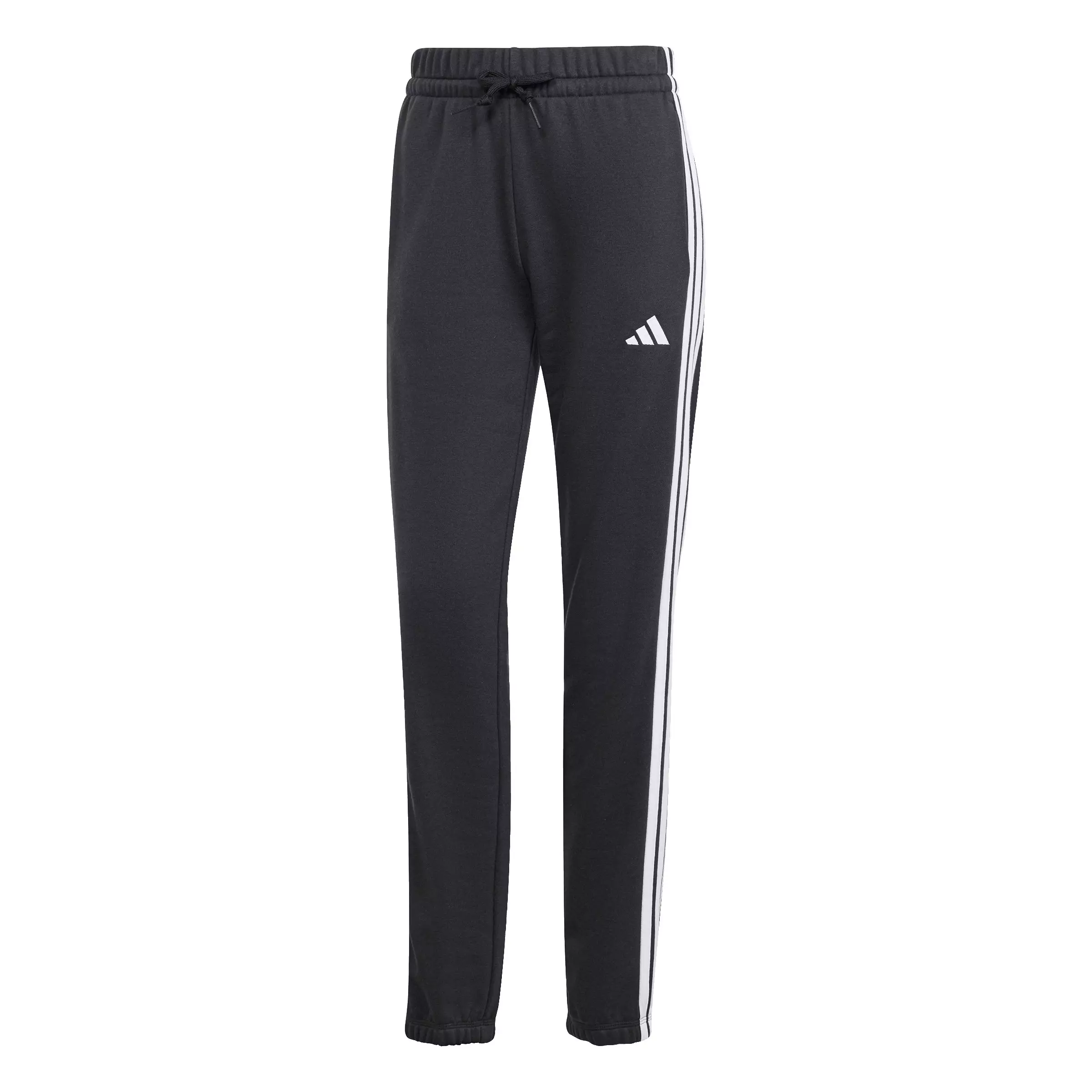 adidas Women's Essentials 3-Stripes French Terry Cuffed Joggers - Black - BLACK