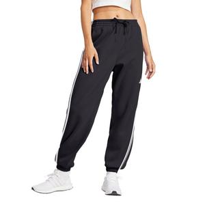 adidas Women's Essentials 3-Stripes French Terry Cuffed Joggers - Black