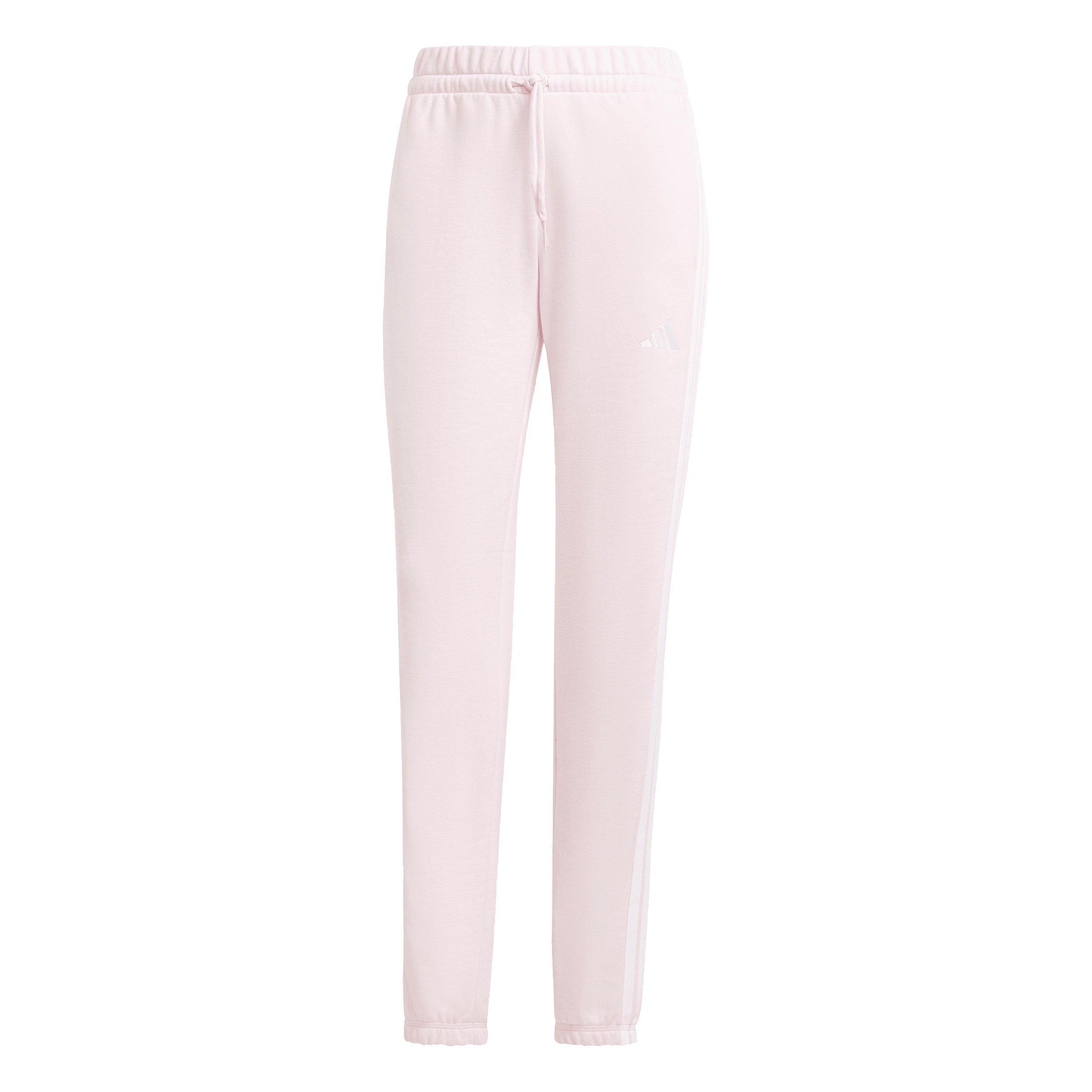 adidas Women's Essentials 3-Stripes French Terry Cuffed Joggers - Light Pink - LIGHT PINK Thumbnail View 6