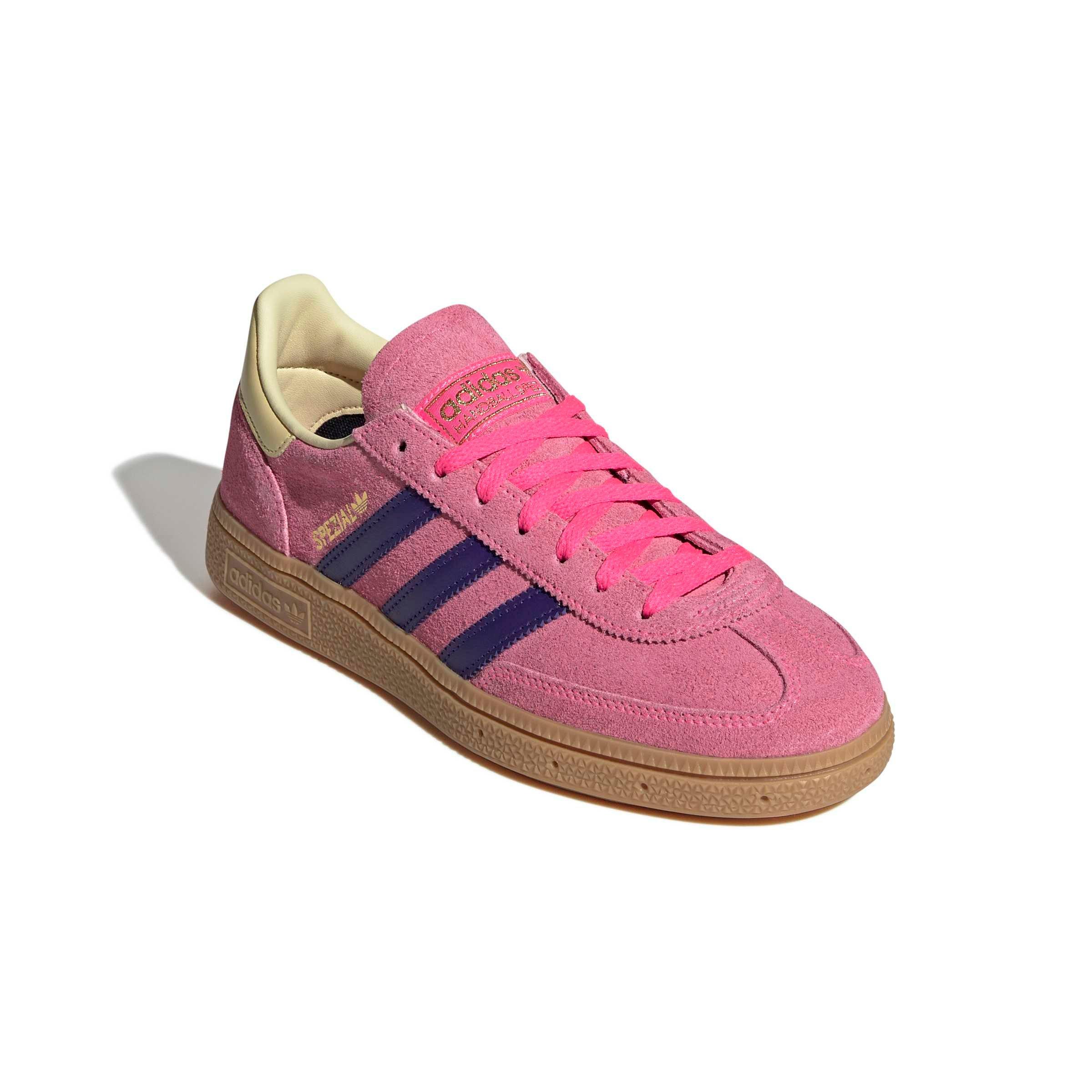 adidas Originals Handball Spezial "Lucid Pink/Collegiate Purple/Almost Yellow" Women's Shoe - PINK/PURPLE/YELLOW Thumbnail View 3