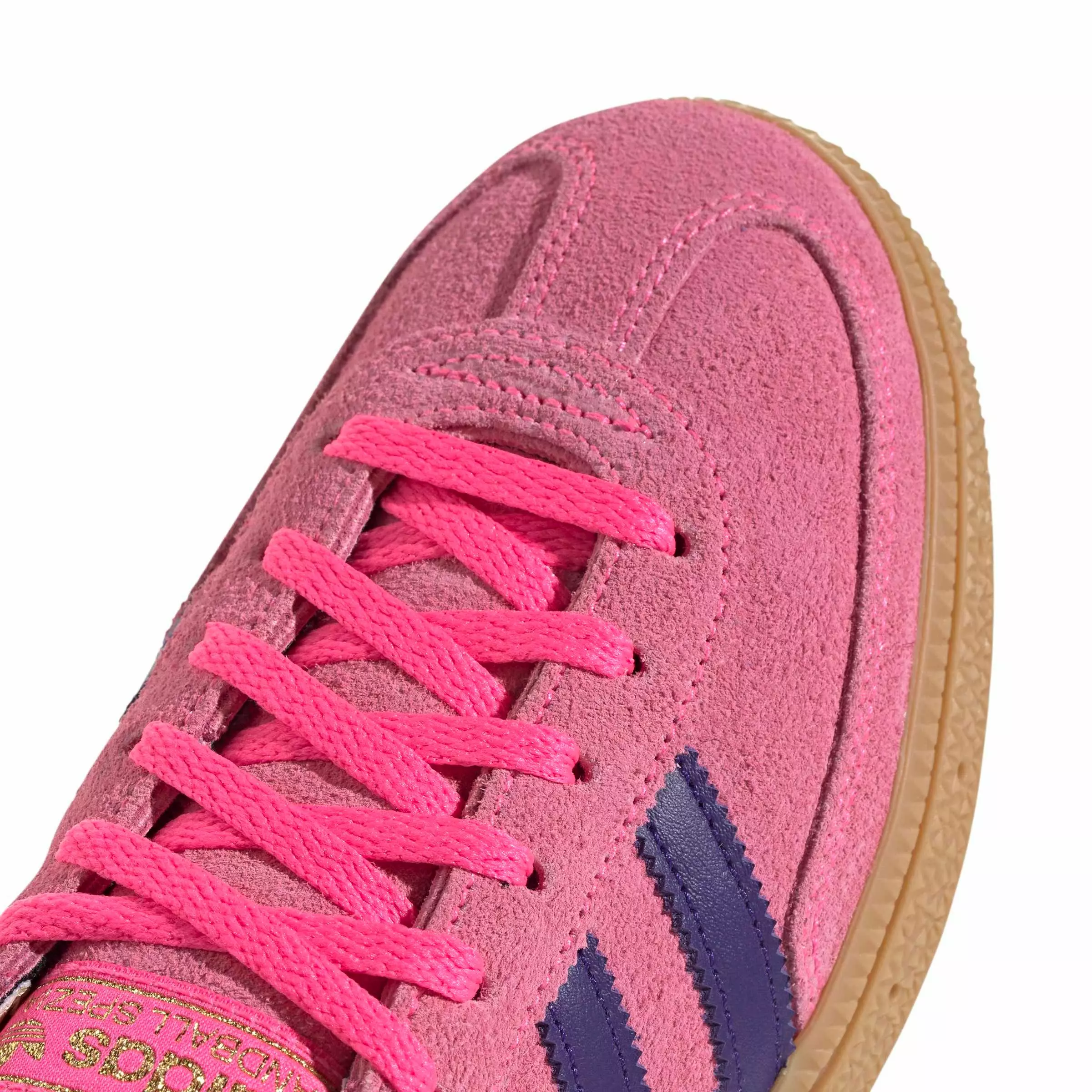 adidas Originals Handball Spezial "Lucid Pink/Collegiate Purple/Almost Yellow" Women's Shoe - PINK/PURPLE/YELLOW