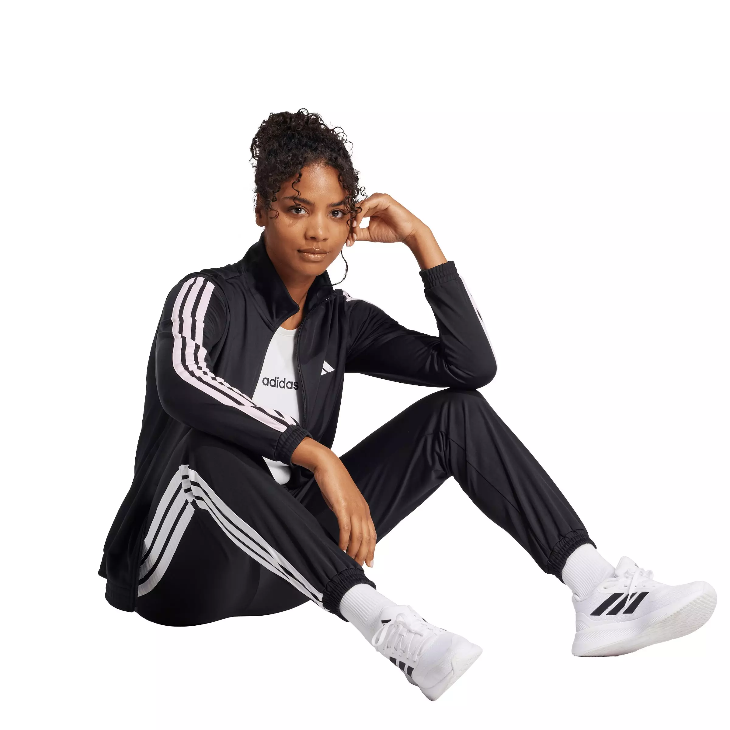 adidas Women's Dayready Track Pants - Black - BLACK