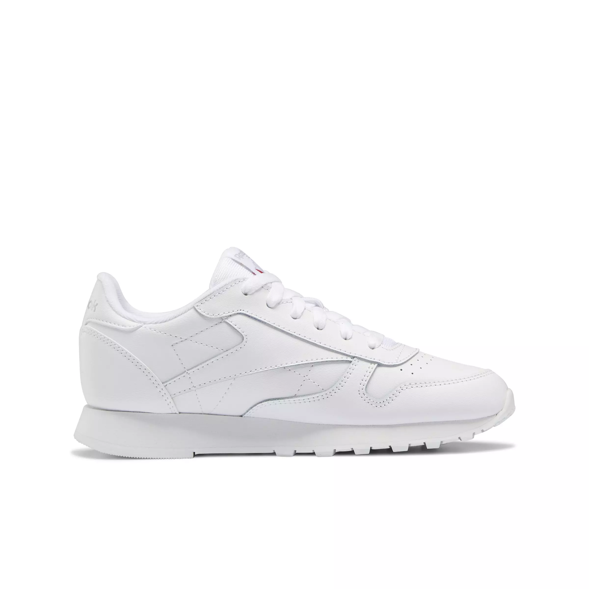 Reebok Classic Leather "Ftwr White/Ftwr White/Ftwr White" Grade School Boys' Shoe - WHITE/WHITE/WHITE