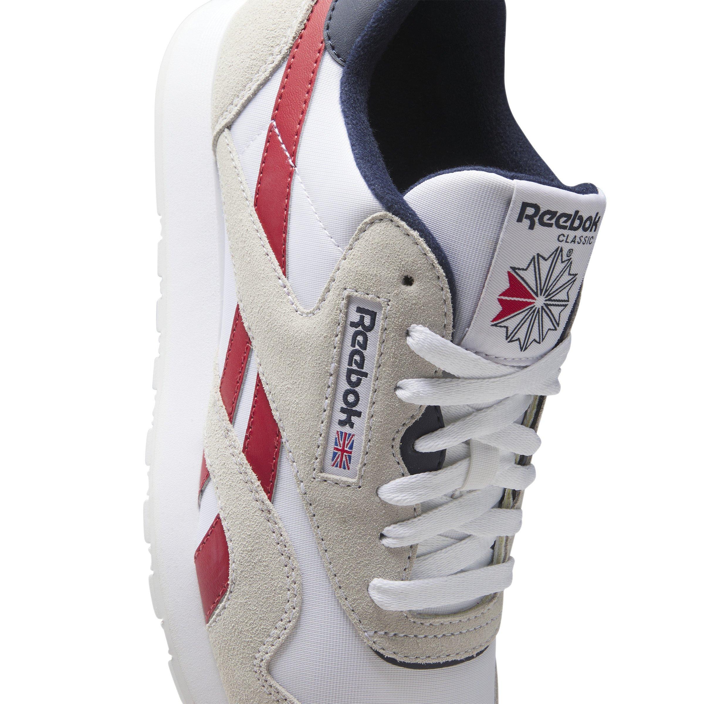 Reebok Classic Nylon Grade School Boys' "Ftwr White/Flash Red/Vector Navy" Shoe