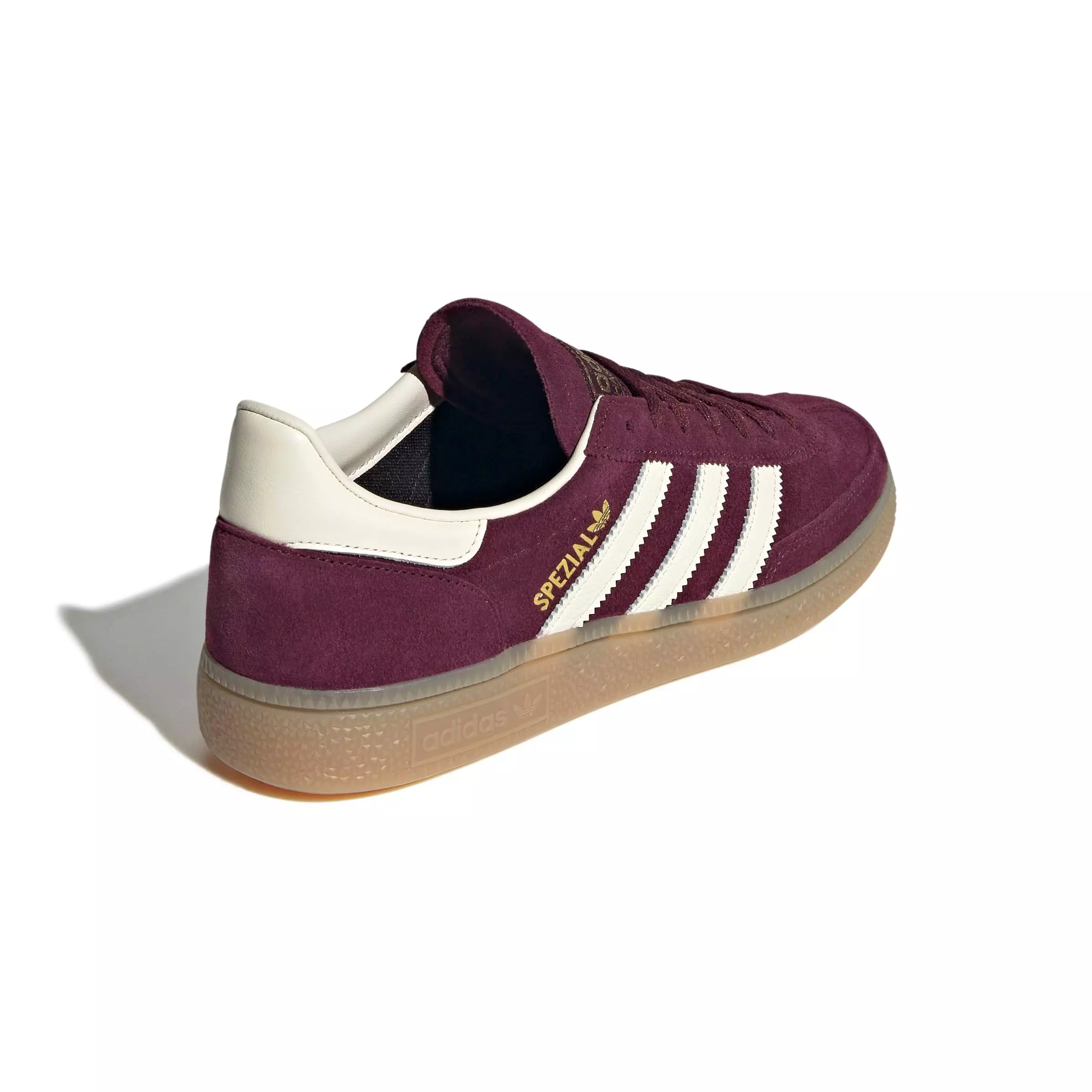 adidas Originals Handball Spezial "Maroon/Cream White/Gold Metallic" Women's Shoe - MAROON/WHITE/GOLD