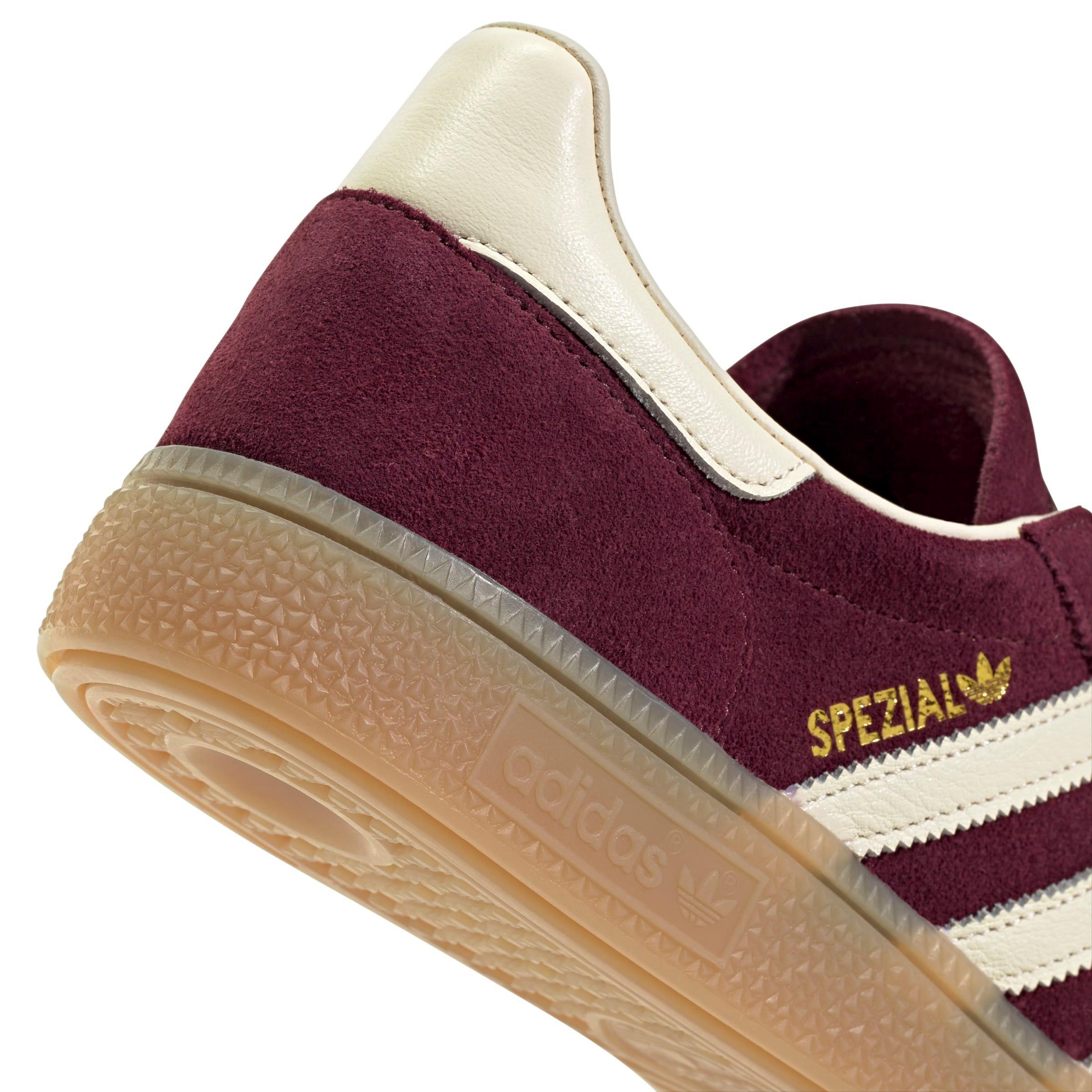 adidas Originals Handball Spezial "Maroon/Cream White/Gold Metallic" Women's Shoe - MAROON/WHITE/GOLD Thumbnail View 8