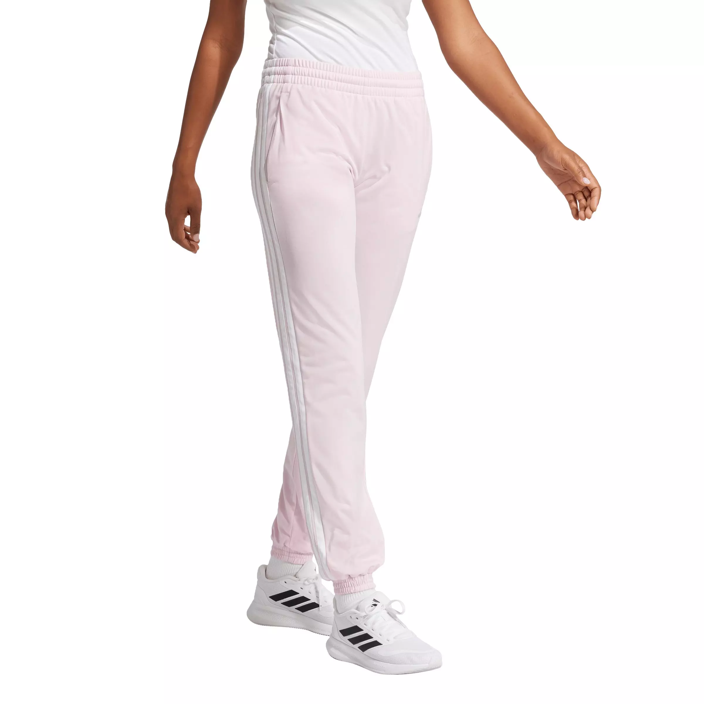 adidas Women's Dayready Track Pants - Light Pink - LIGHT PINK