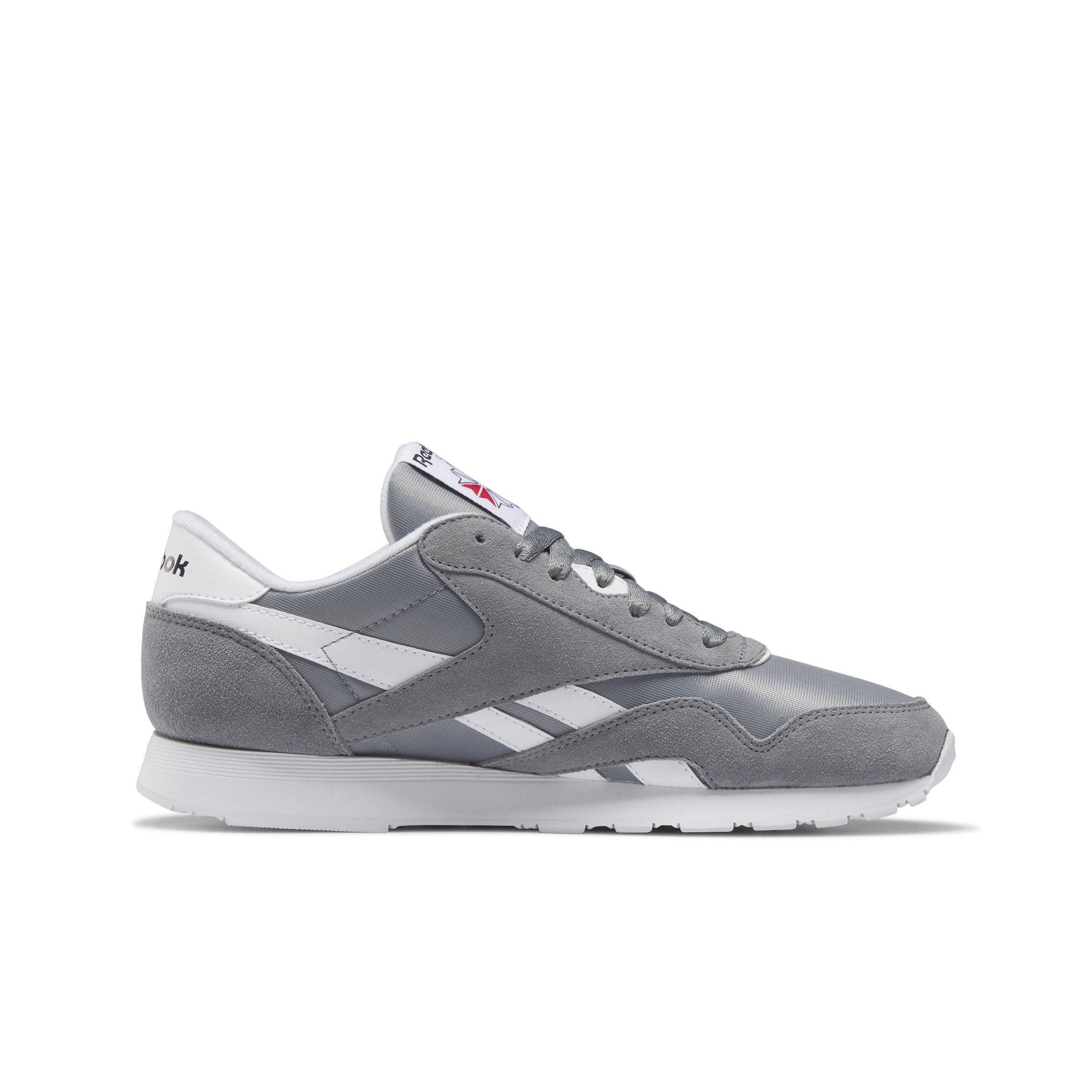 Reebok Classic Nylon Grade School Boys' "Pure Grey 5/Ftwr White/Ftwr White" Shoe
