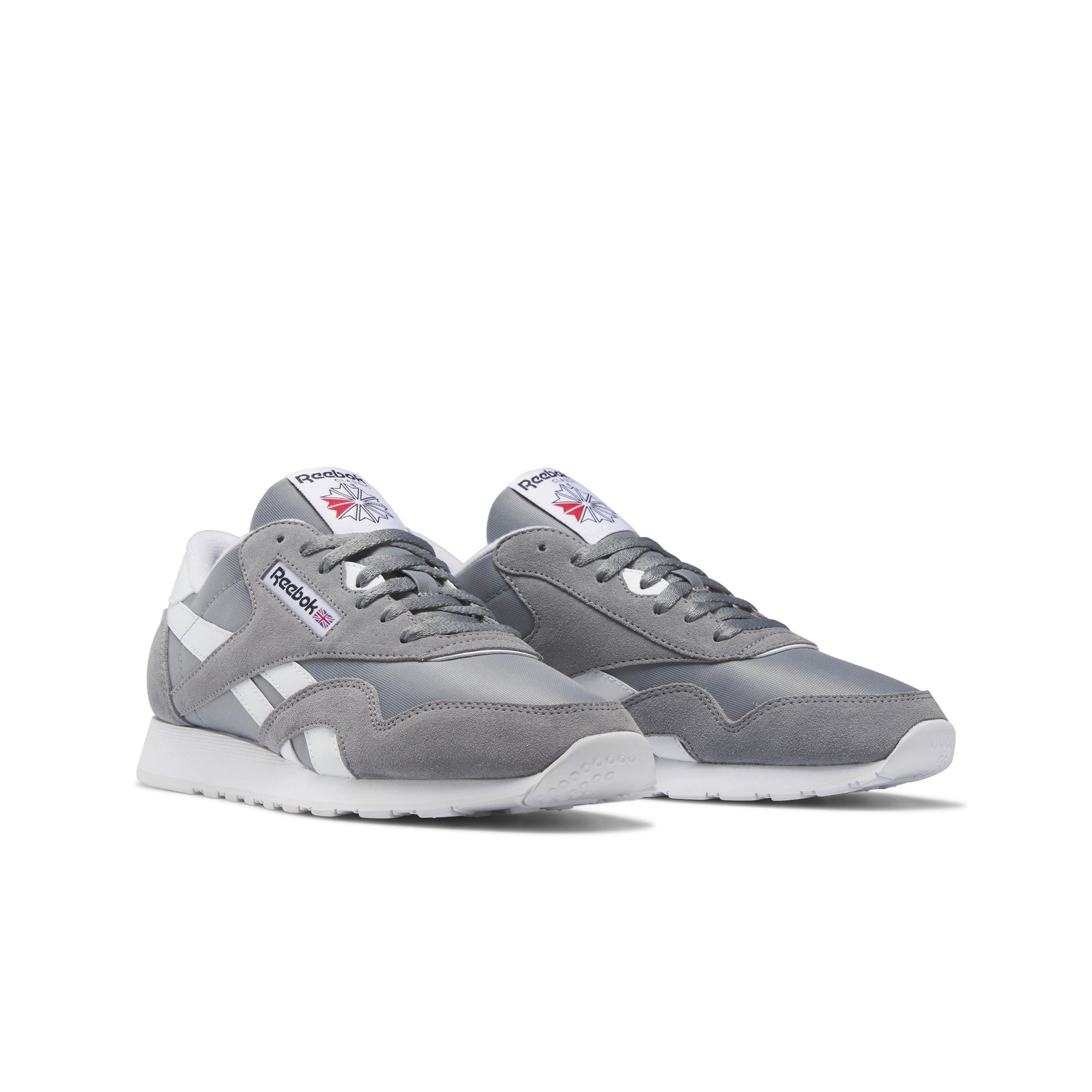 Reebok Classic Nylon Grade School Boys' "Pure Grey 5/Ftwr White/Ftwr White" Shoe